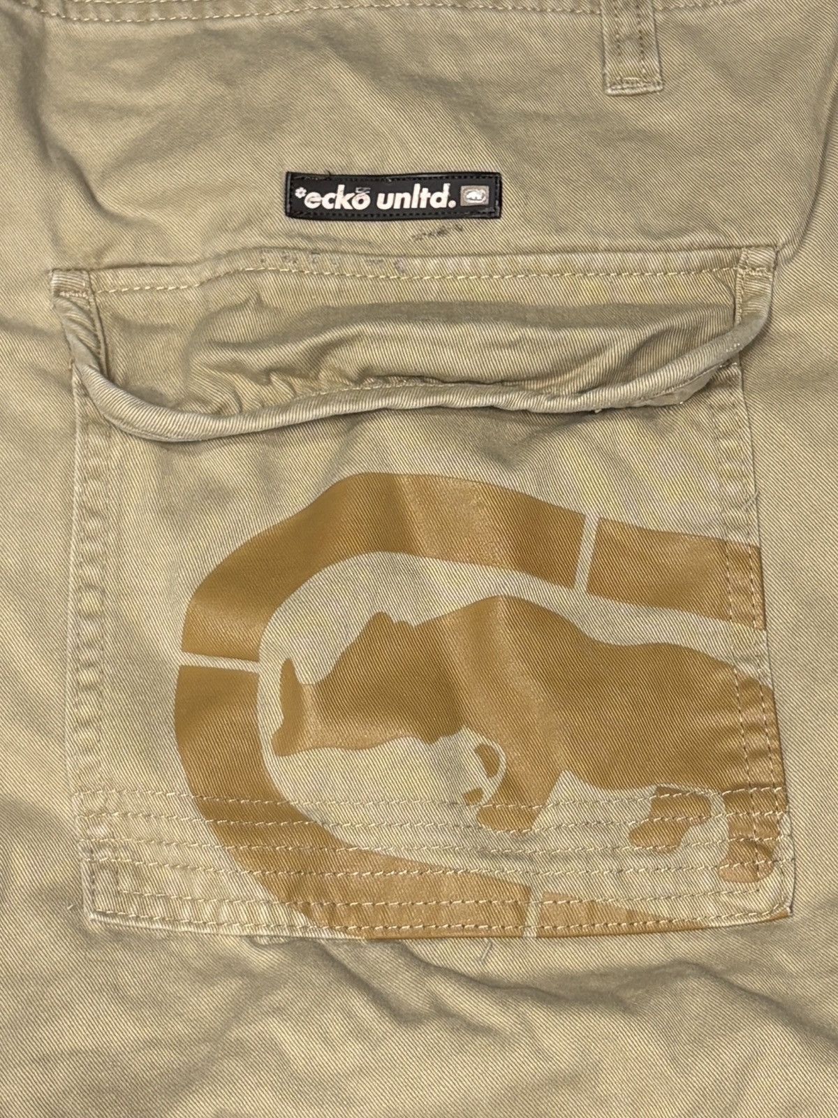 Ecko Unltd. 2000s Ecko Untld. Tan Cargo Baggy Fit Shorts Size 44 Size US 44 / EU 60 - 4 Thumbnail