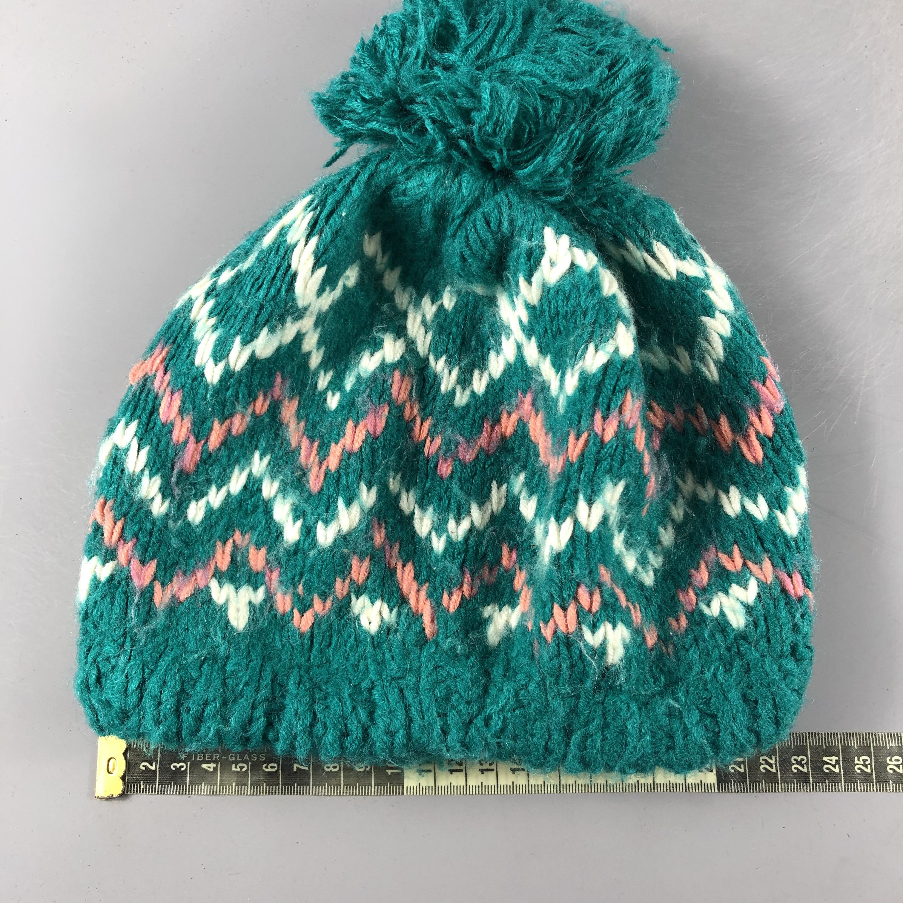 Japanese Brand × Other × Vintage Unknown Handmade PomPom Knit Beanie Snow Hat Snow Cap -D273 Size ONE SIZE - 4 Thumbnail