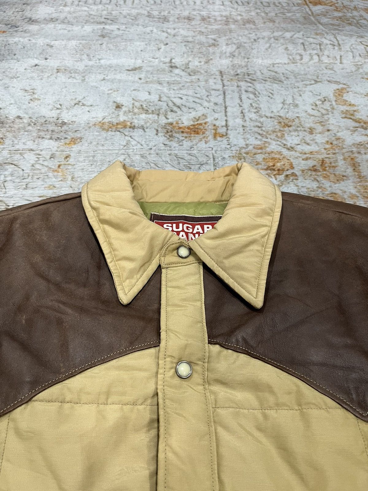 Sugar Cane Sugar Cane Leather York Quilt Hybrid Western Down Jacket Size US L / EU 52-54 / 3 - 4 Thumbnail