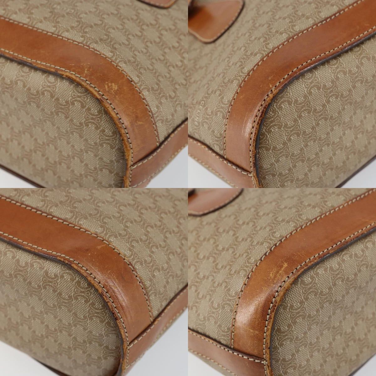 Celine CELINE Macadam Canvas Tote Bag Pvc Beige Gold Size ONE SIZE - 10 Thumbnail
