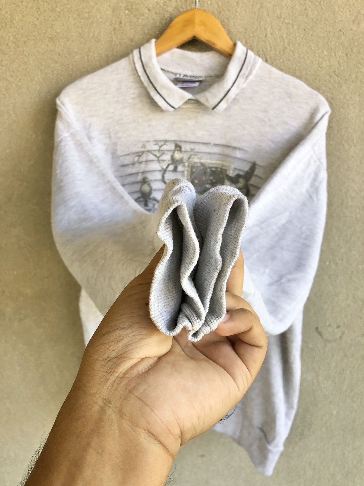 Jerzees × Vintage Vintage 90s Morning Sun Jerzees polos sweatshirt Size US L / EU 52-54 / 3 - 3 Thumbnail