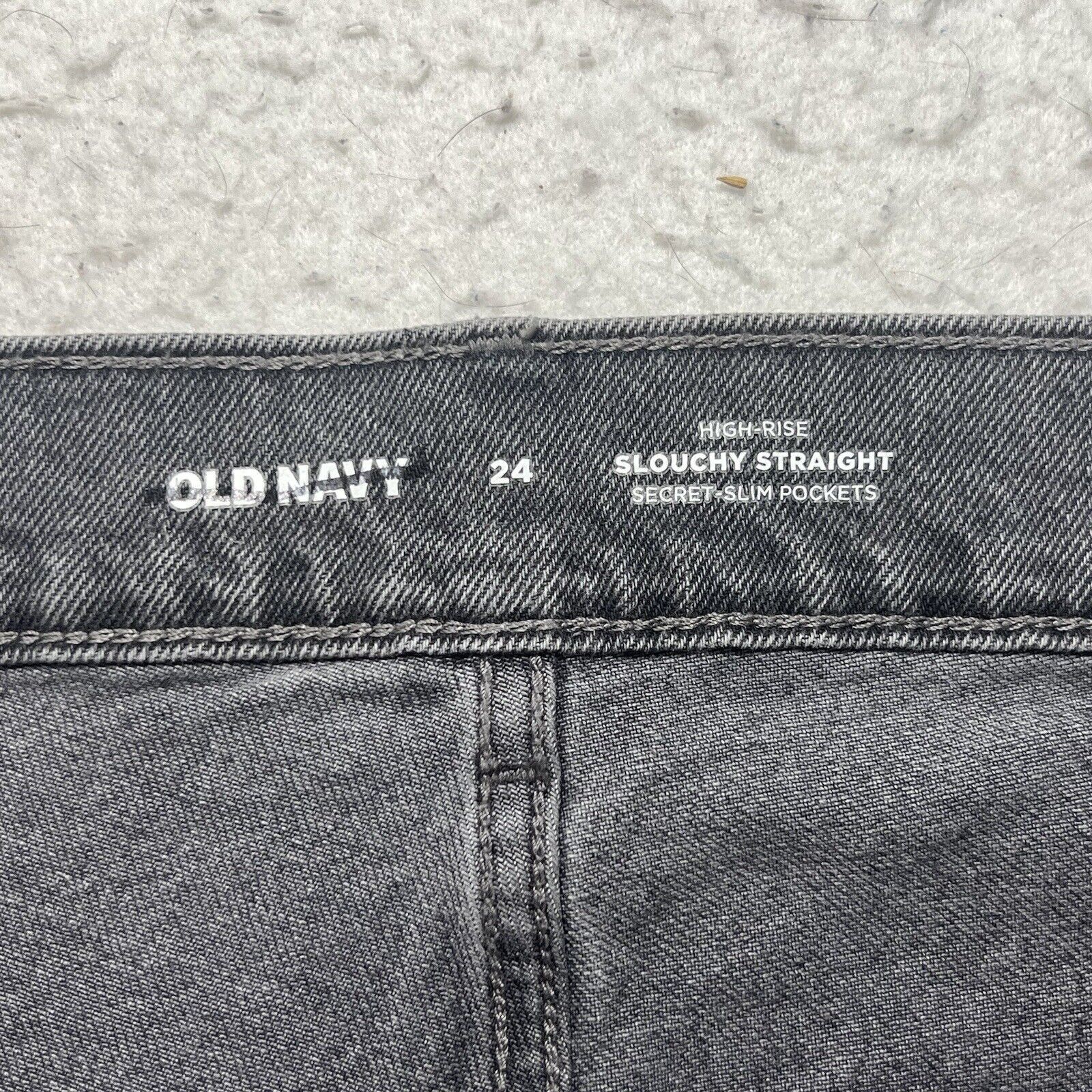 Old Navy Old Navy 24 High Rise Slouchy Straight Slim Pocket Jeans Size 42" / US 20 - 4 Thumbnail