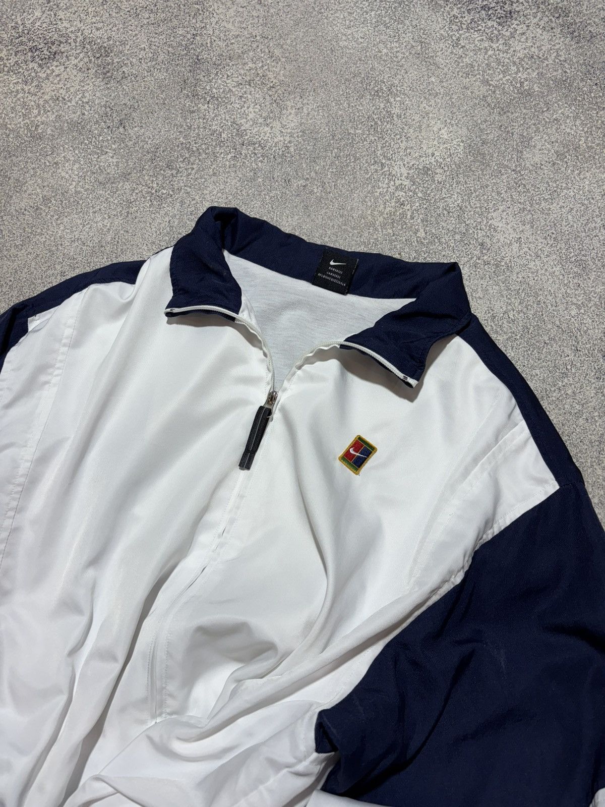 Nike Vintage Nike Court Track Top Jacket Andre Agassi Rare Swoosh Size US L / EU 52-54 / 3 - 4 Thumbnail
