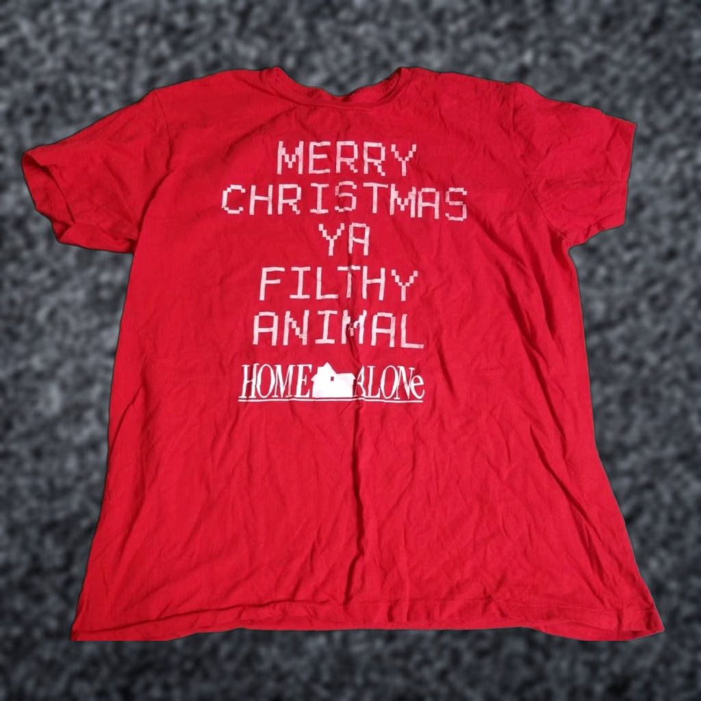 Ripple Junction Womens XL Home Alone Merry Christmas Ya Filthy Animal T-Shirt Size XL / US 12-14 / IT 48-50 - 1 Thumbnail