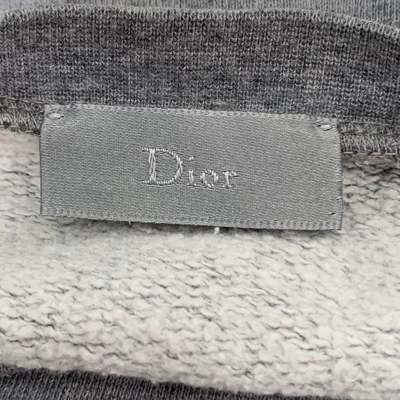 Dior Dior Gray logo letter round-neck pullover long-sleeved swea Size US S / EU 44-46 / 1 - 5 Thumbnail