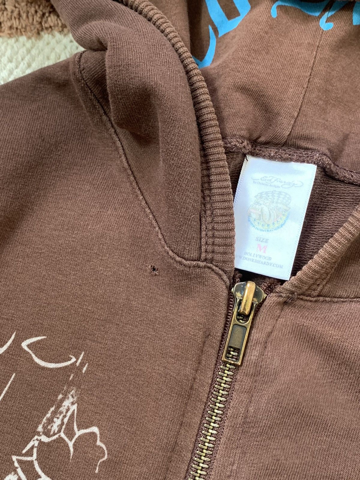 Ed Hardy VINTAGE ED HARDY JAPANESE STYLE 2000s LONG HOODIE Size M / US 6-8 / IT 42-44 - 7 Thumbnail