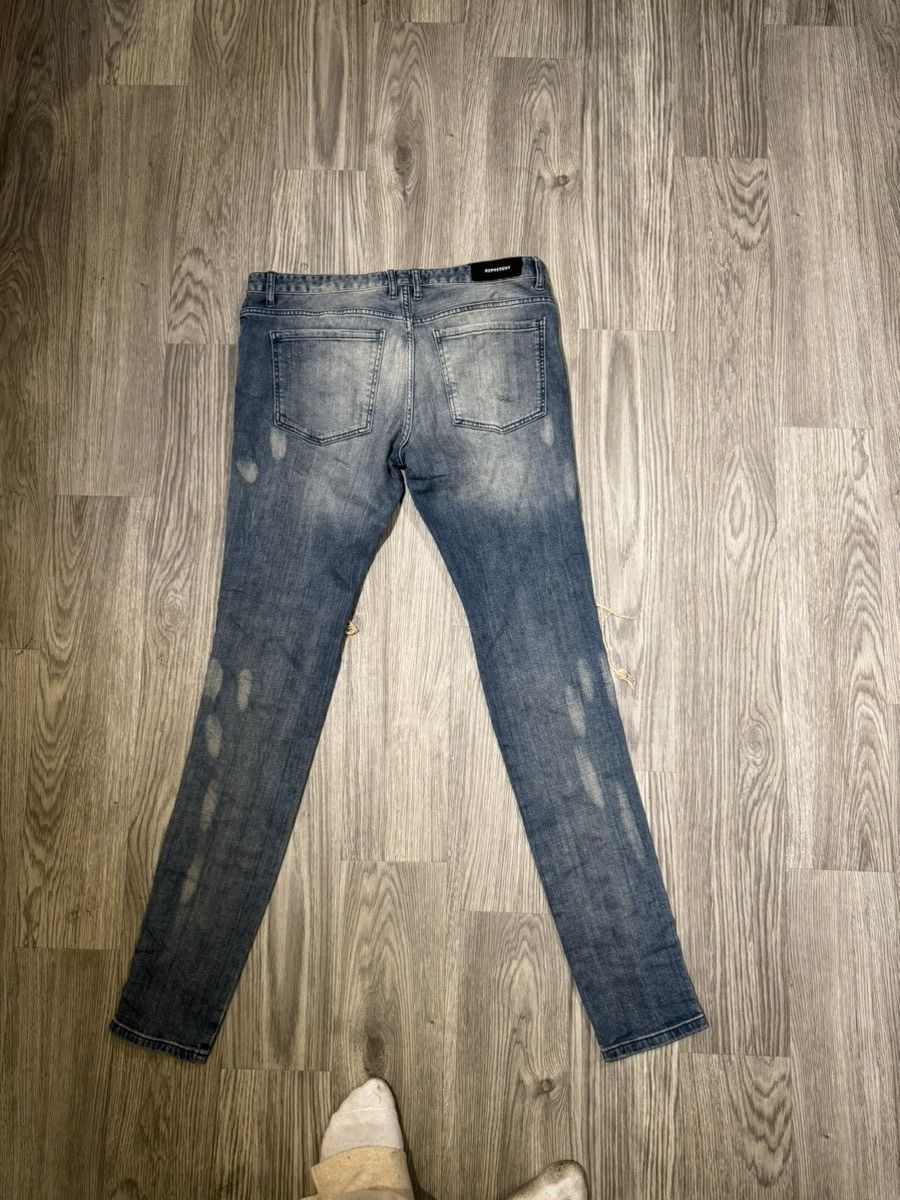 Japanese Brand Represent Skinny Biker Denim Size US 36 / EU 52 - 2 Thumbnail