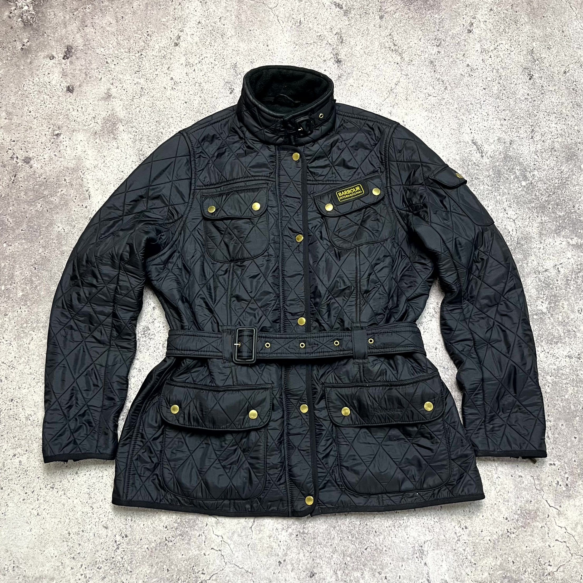 Barbour Barbour Quilted Womens Pockets Belted Jacket Size M EU 46 Size M / US 6-8 / IT 42-44 - 1 Thumbnail