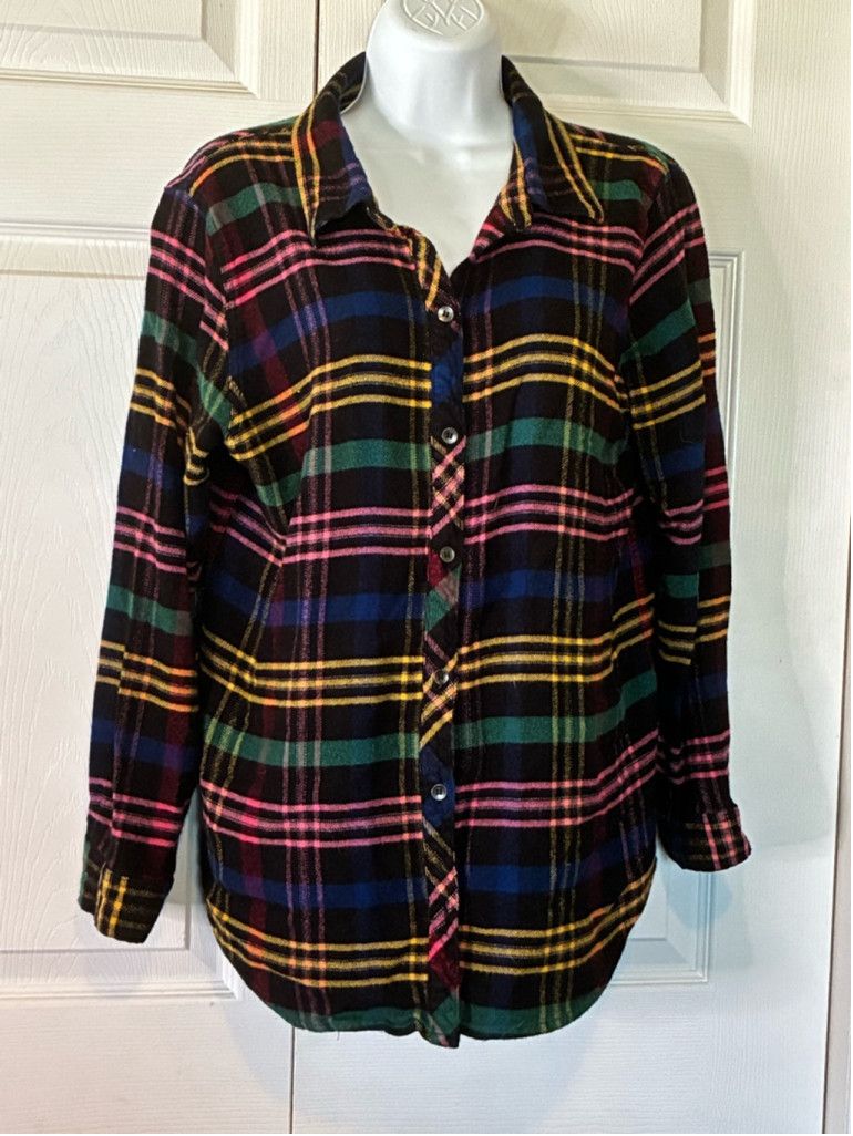 Other christopher & Banks Flanel Shirt Size L / US 10 / IT 46 - 8 Thumbnail