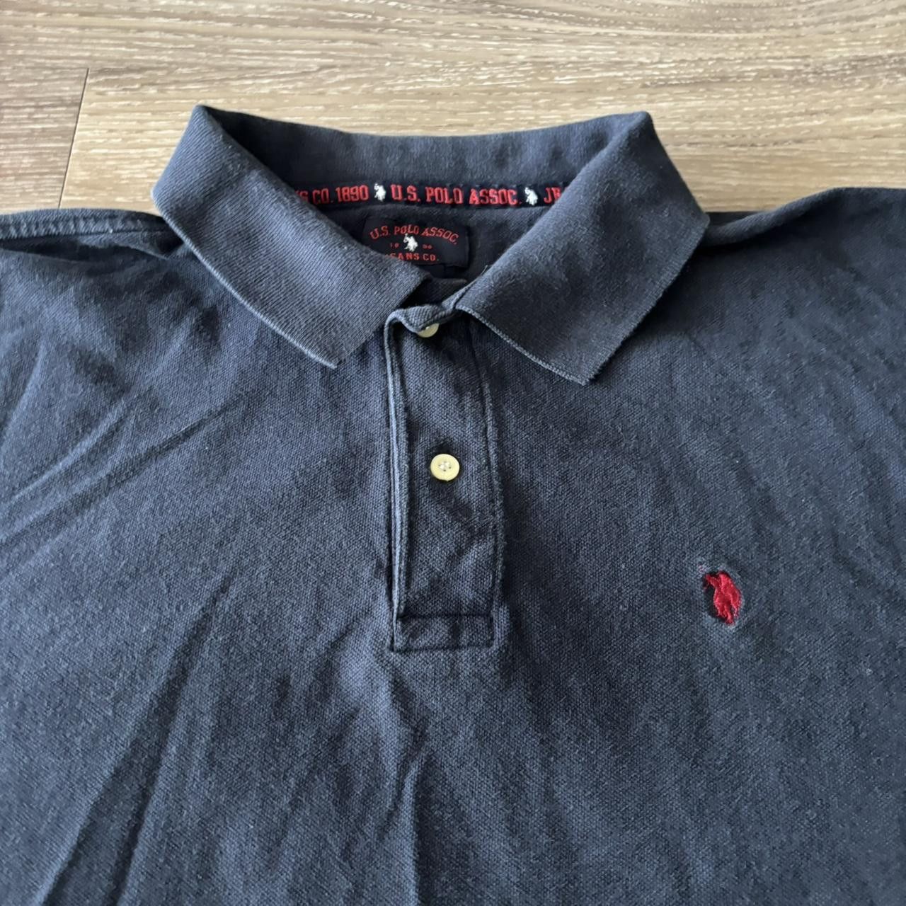Japanese Brand Crazy Vintage Y2K/2000s Black Streetwear Essential Polo Shirt! Size L Size US L / EU 52-54 / 3 - 2 Thumbnail