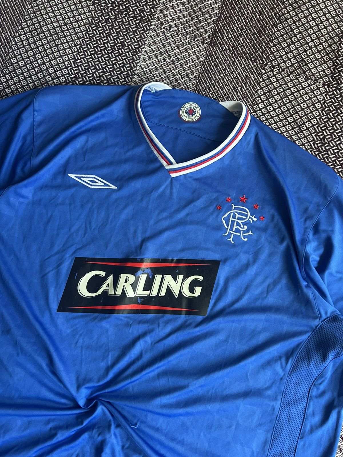 Umbro Umbro x Rangers Club Jersey 2009/10 Carling Sportswear Shirt Size US XXL / EU 58 / 5 - 3 Thumbnail