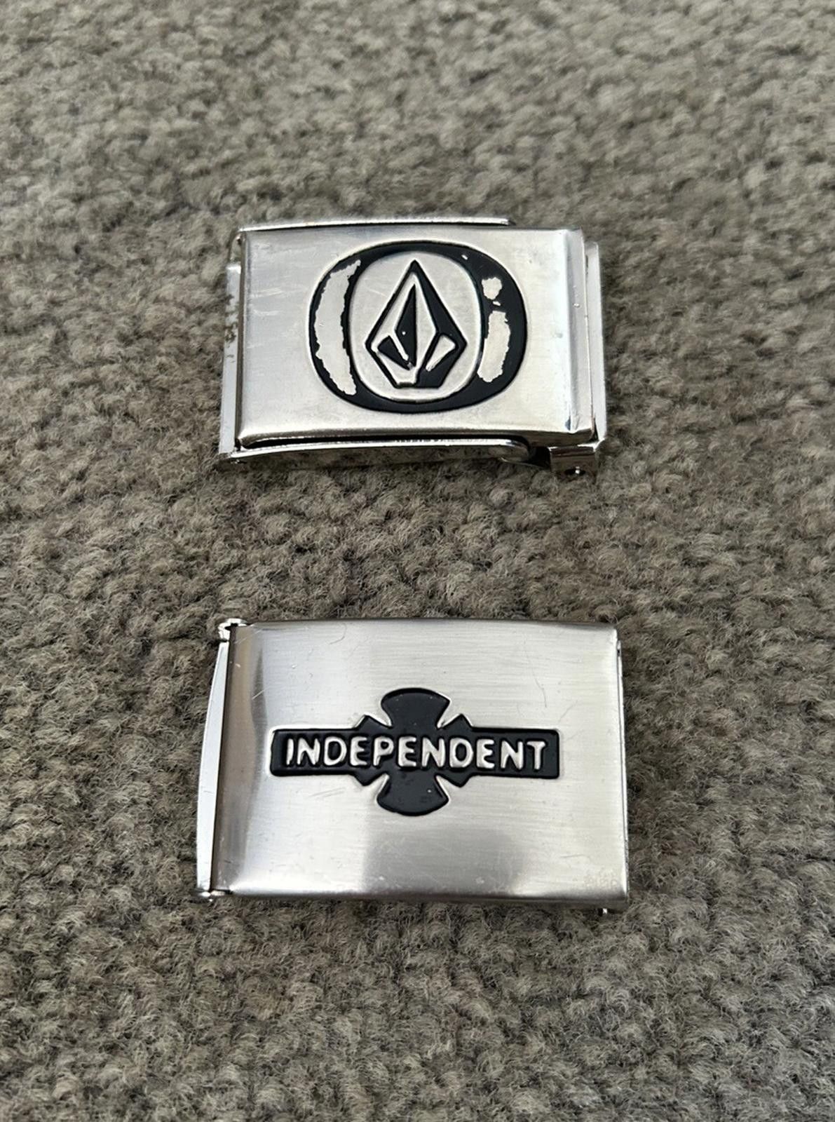 Volcom Volcom & Independent Skate Belt Buckle only x 2 VINTAGE Size ONE SIZE - 1 Thumbnail