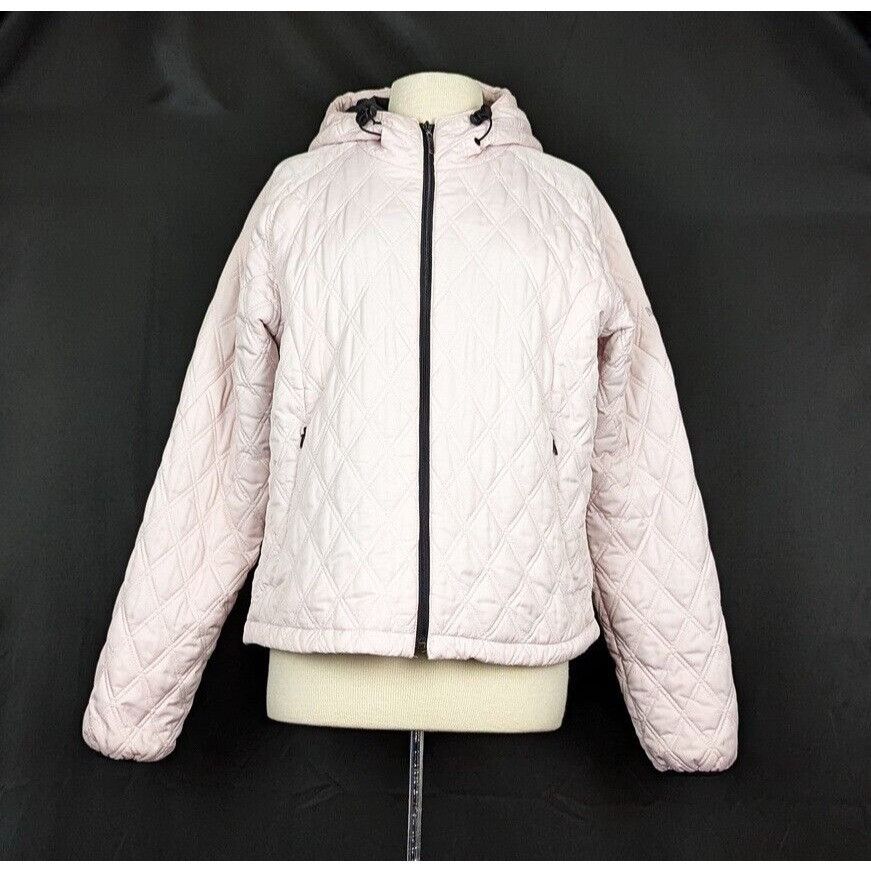 Pacific Trail Pacific Trail L Jacket Light Pink Quilted Hooded Misses ...