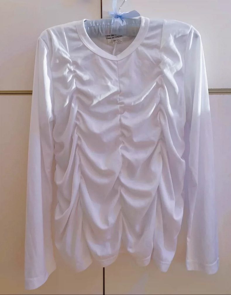 Comme des Garcons Comme Des Garcons Pleated Crew Neck Top Size M / US 6-8 / IT 42-44 - 5 Thumbnail