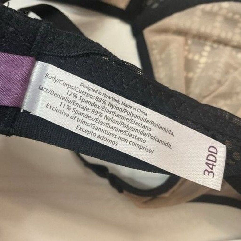 Other NWT Adore Me Underwire Back Closure Semi SheerBra Women 34DD Size ONE SIZE - 3 Thumbnail