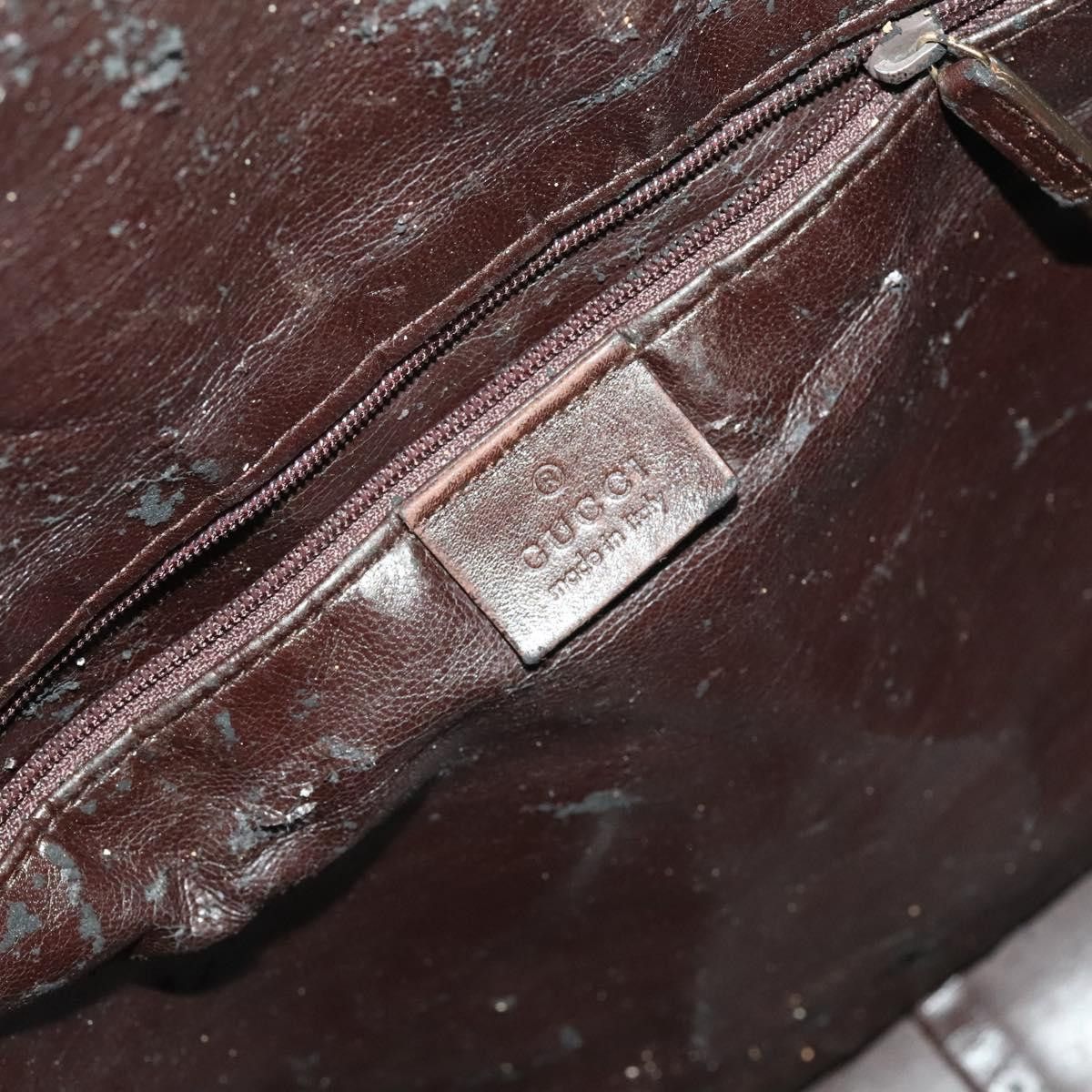 Gucci GUCCI Bamboo Shoulder Bag Leather Brown Gold Size ONE SIZE - 16 Thumbnail