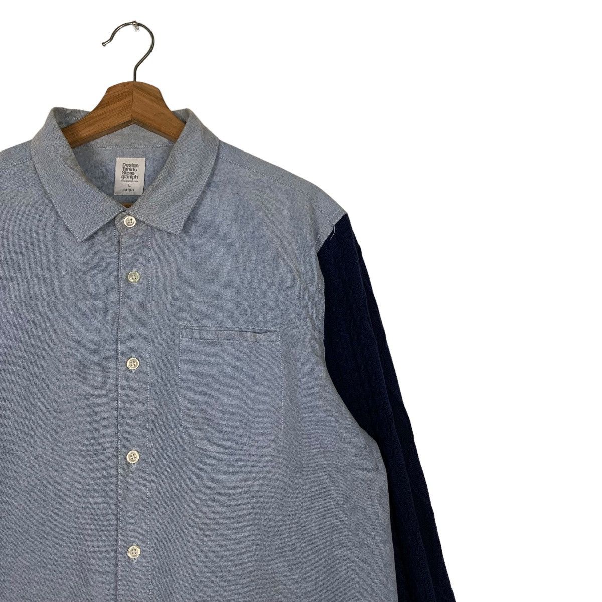 Japanese Brand Design Tshirts Store Graniph Knitted Sleeve Shirt #0089-C6 Size US L / EU 52-54 / 3 - 6 Thumbnail
