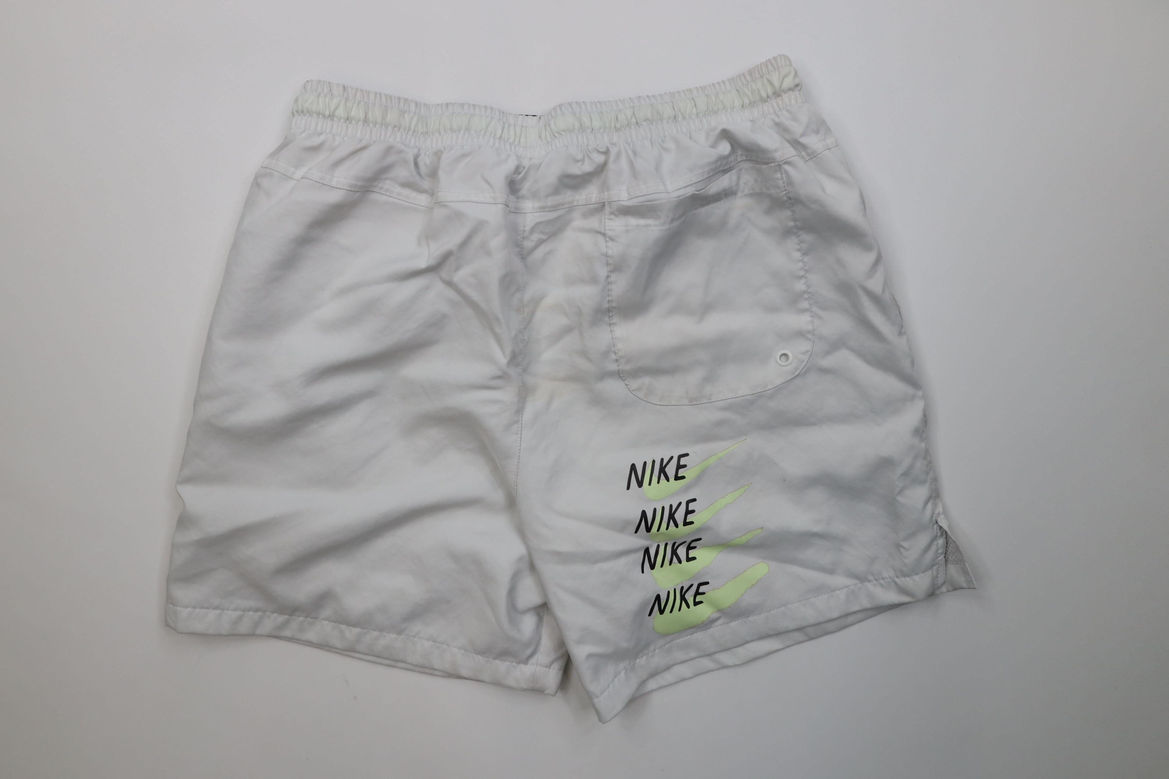 Nike Nike Spell Out Big Logo Lined Woven Festival Shorts Gray Size US 32 / EU 48 - 14 Thumbnail