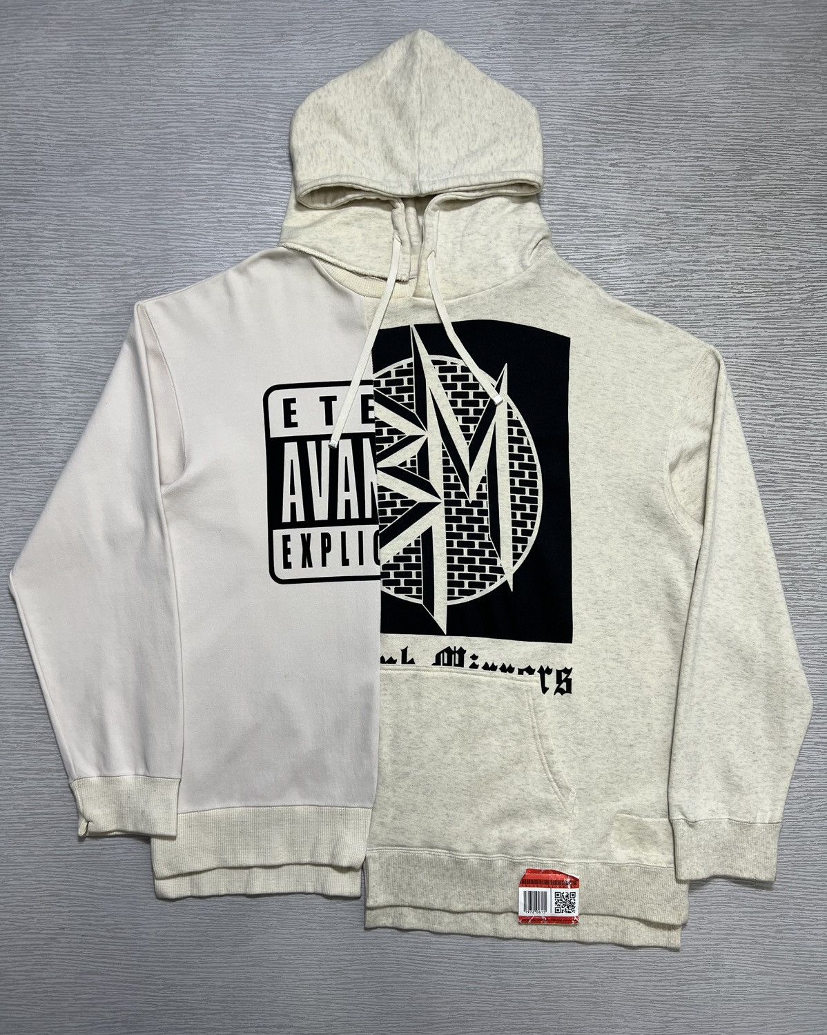Maison MIHARA YASUHIRO MMY - Oversized Combined Pullover Hooded Sweatshirt Size US S / EU 44-46 / 1 - 1 Thumbnail