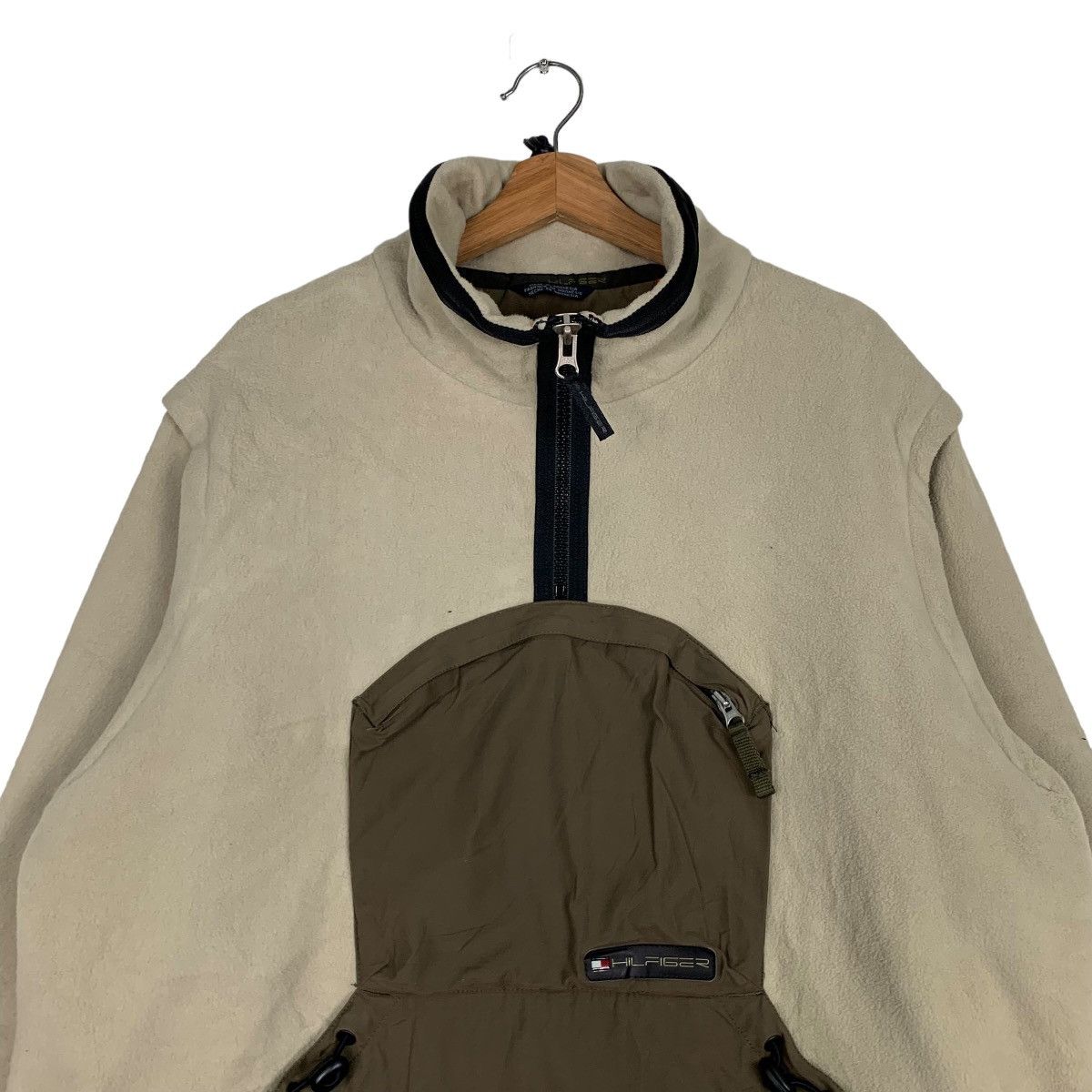 Tommy Hilfiger TOMMY HILFIGER Half Zip Turtle Neck Pullover Fleece #0032-C3 Size US L / EU 52-54 / 3 - 3 Thumbnail