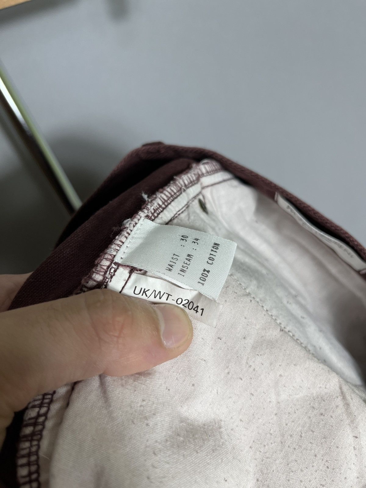 Yves Saint Laurent yves saint laurent denim brown burgundy vintage 90s 30x34 Size US 30 / EU 46 - 8 Thumbnail