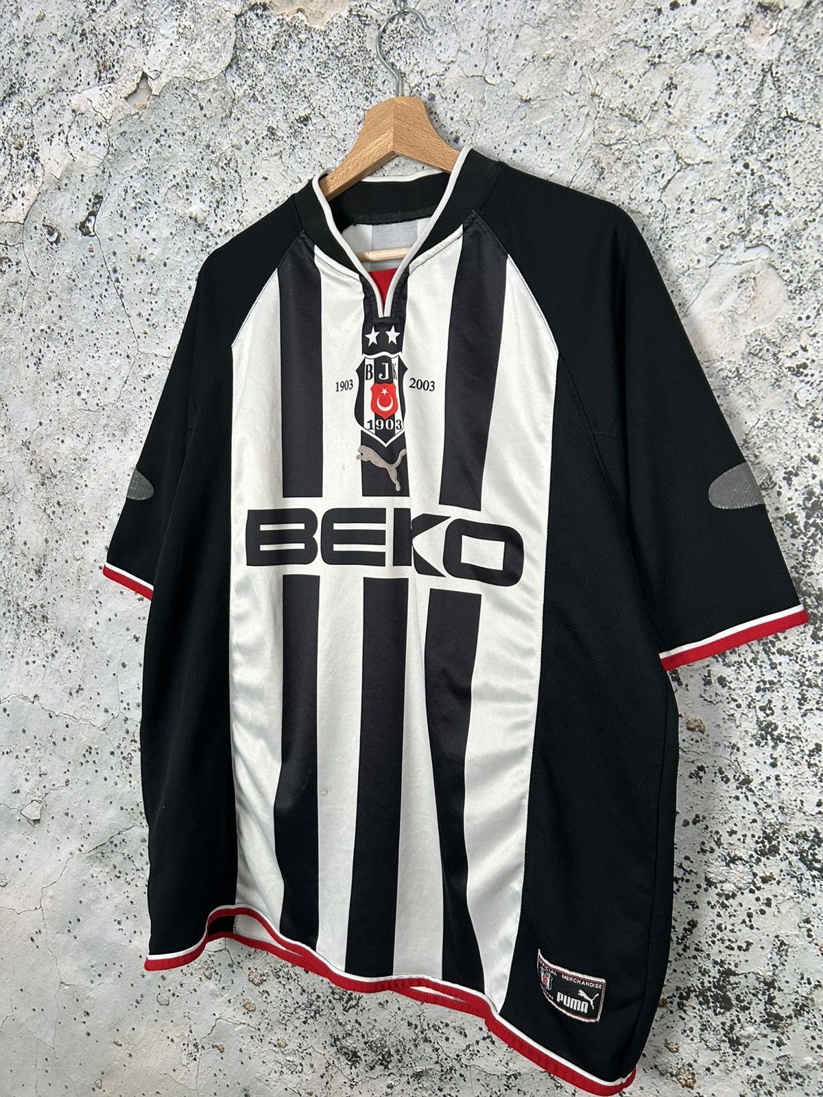 Puma Vintage Puma Besiktas 90s #26 Mansiz Soccer Jersey Football Size US XL / EU 56 / 4 - 3 Thumbnail