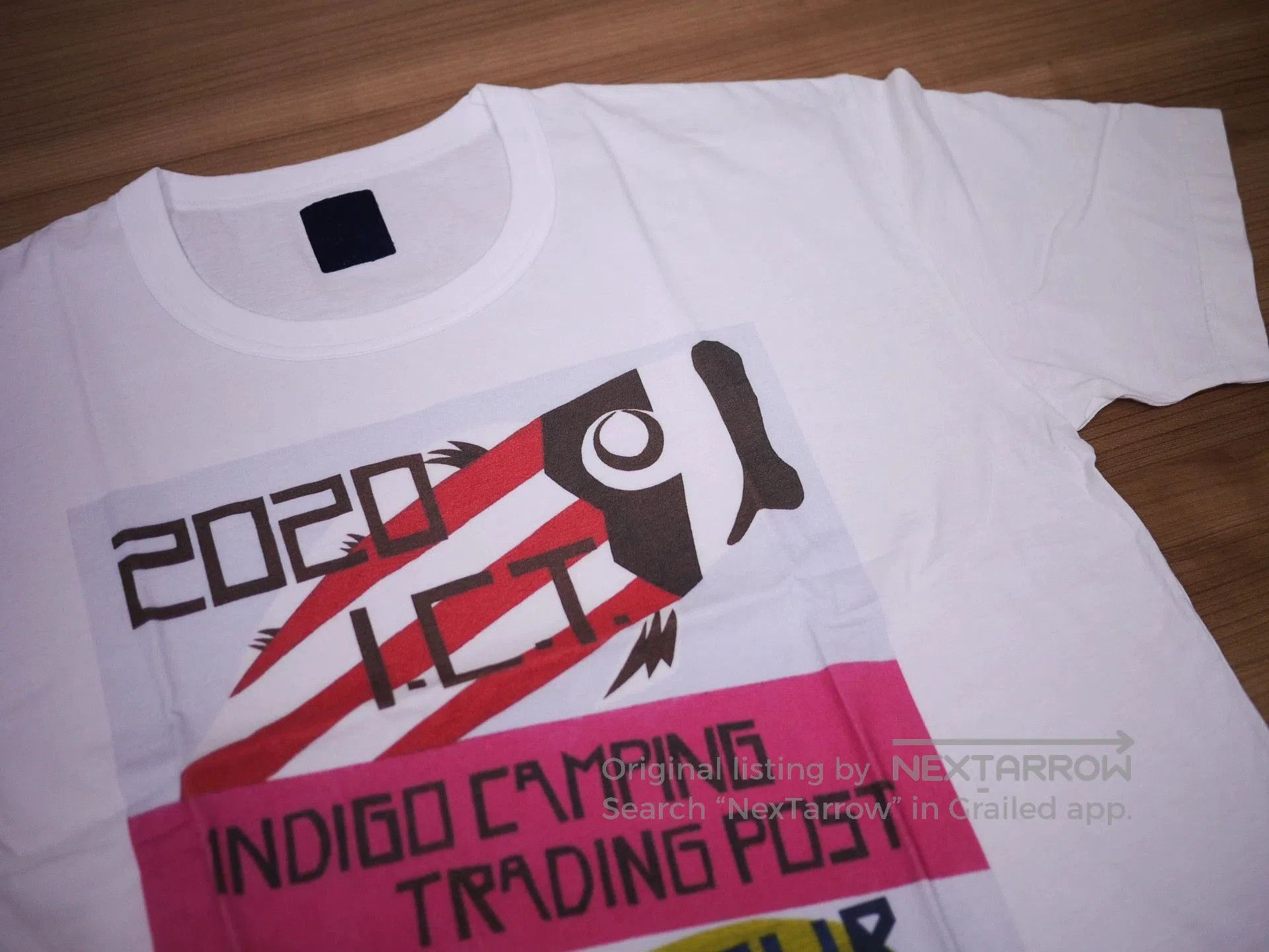 Visvim White Graphic Short Sleeve T-Shirt with Camping Print. Size US S / EU 44-46 / 1 - 3 Thumbnail