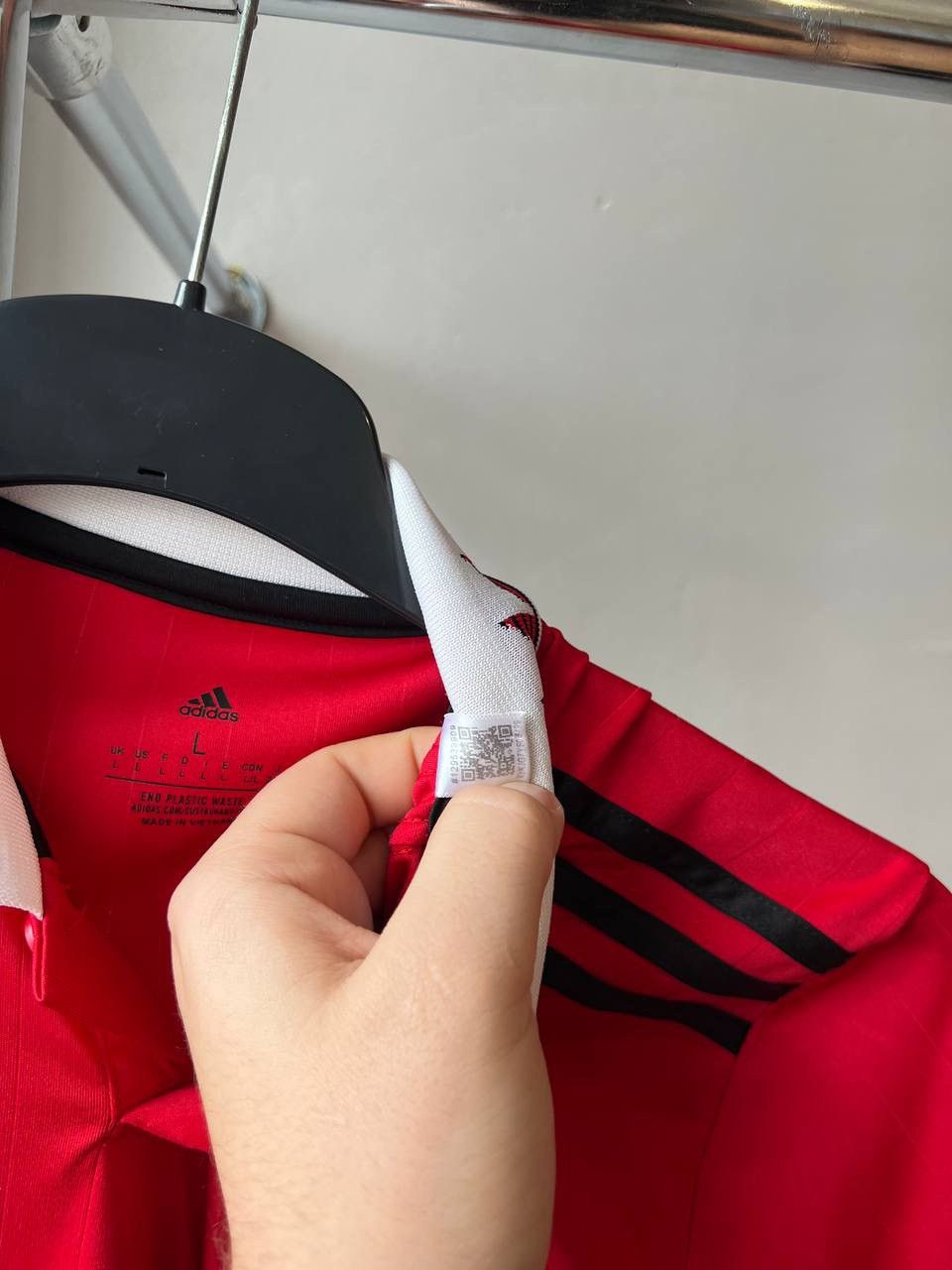 Adidas 2022/23 MANCHESTER UNITED HOME SOCCER JERSEY FOOTBALL SHIRT Size US L / EU 52-54 / 3 - 7 Thumbnail