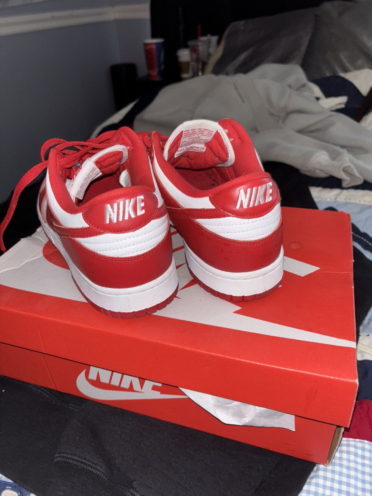 Nike Nike Dunk Low University Red Size US 10.5 / EU 43-44 - 4 Thumbnail