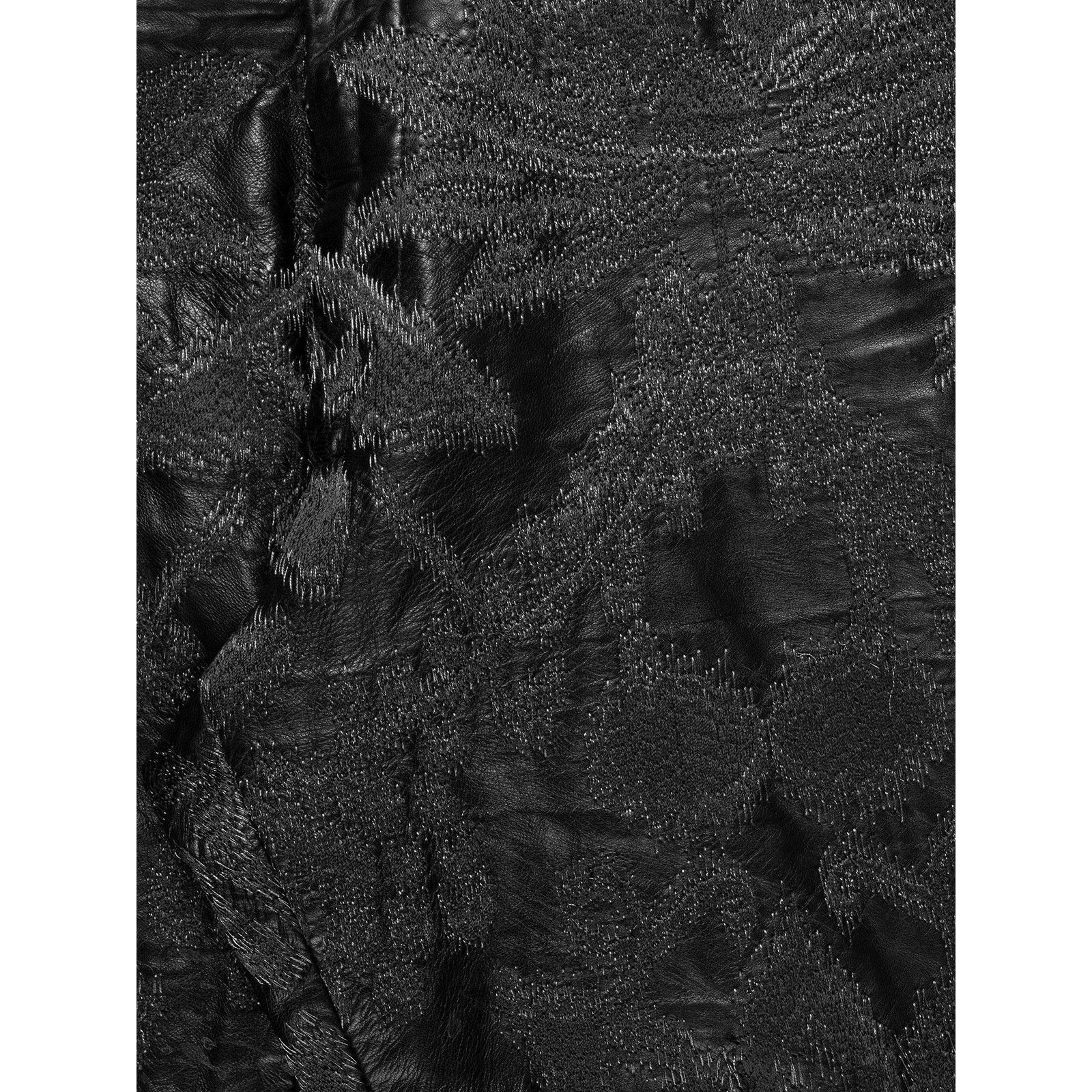 Gucci SS00 Tom Ford Embroidered Leather Pants Size US 31 - 2 Thumbnail