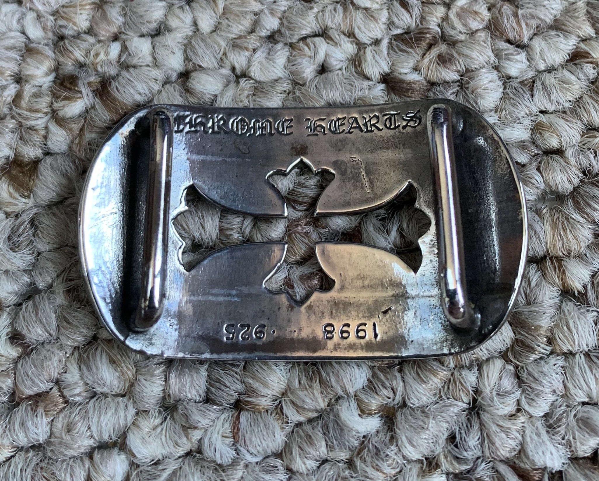Chrome Hearts Chrome Hearts Silver Cross Gunslinger Leather Bracelet Size ONE SIZE - 17 Thumbnail