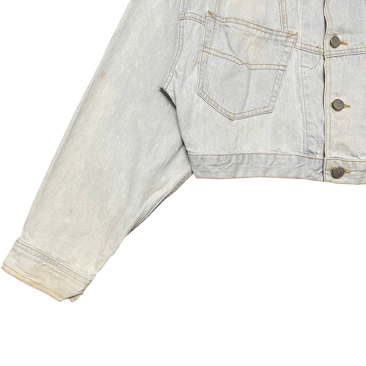Vintage Something Ones Cropped Denim Jacket