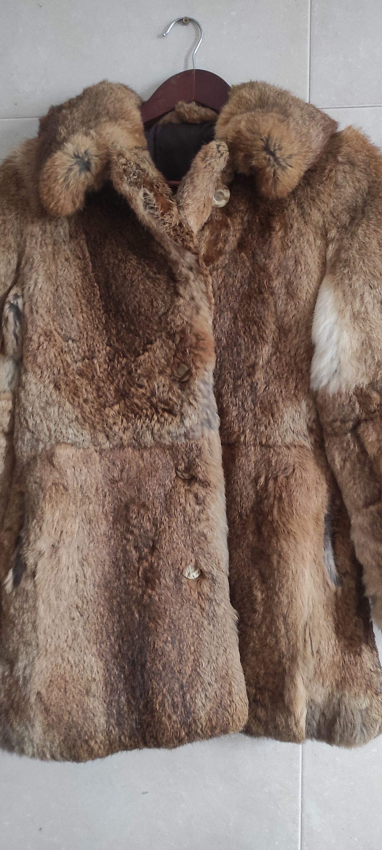 Genuine Leather × Vintage Frylane Paris Genuine Real Rabbit Fur Coat Made In France M Size M / US 6-8 / IT 42-44 - 19 Thumbnail