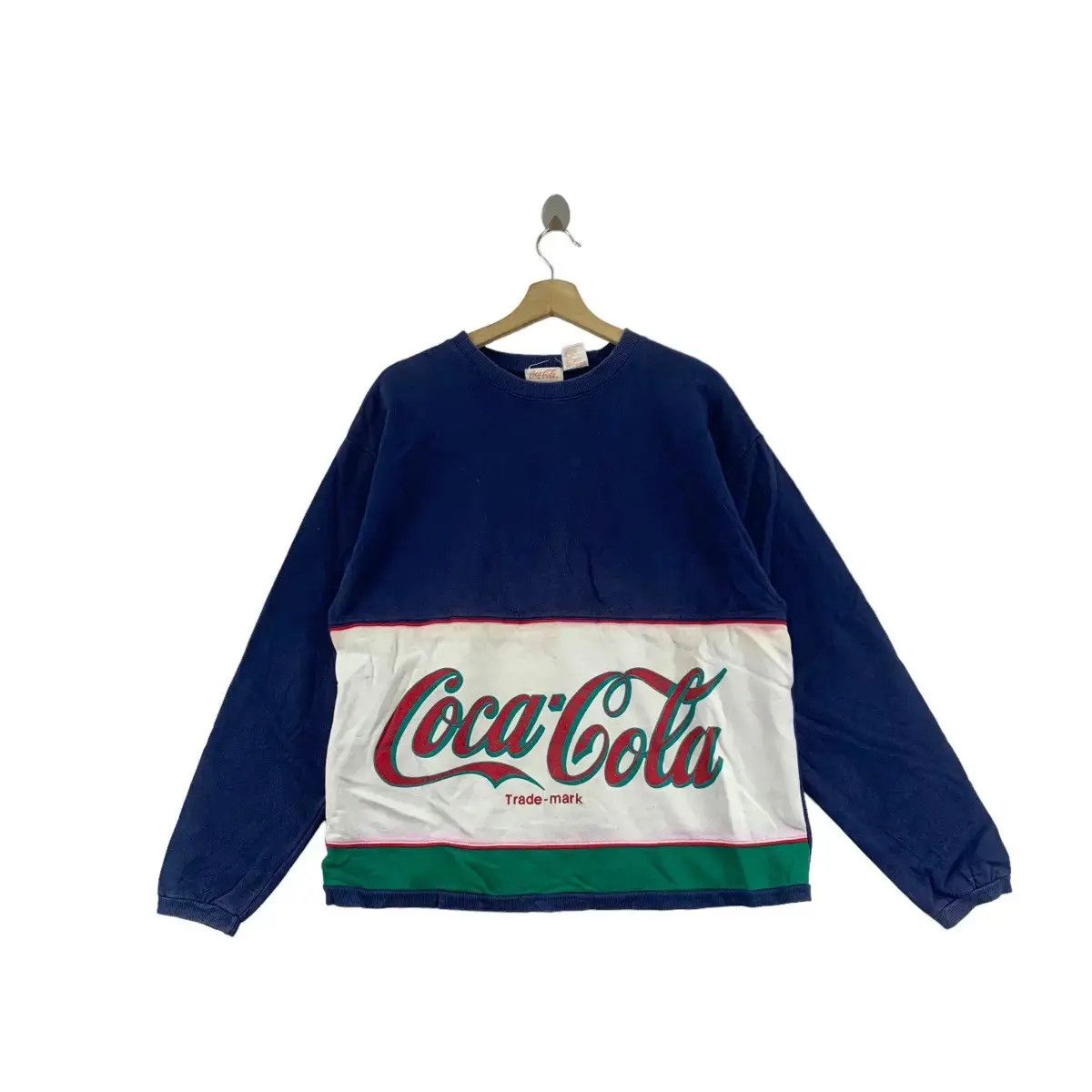 Coca Cola Vintage 90’ COCA COLA COKE Center Logo Rugby Size XL / US 12-14 / IT 48-50 - 1 Thumbnail