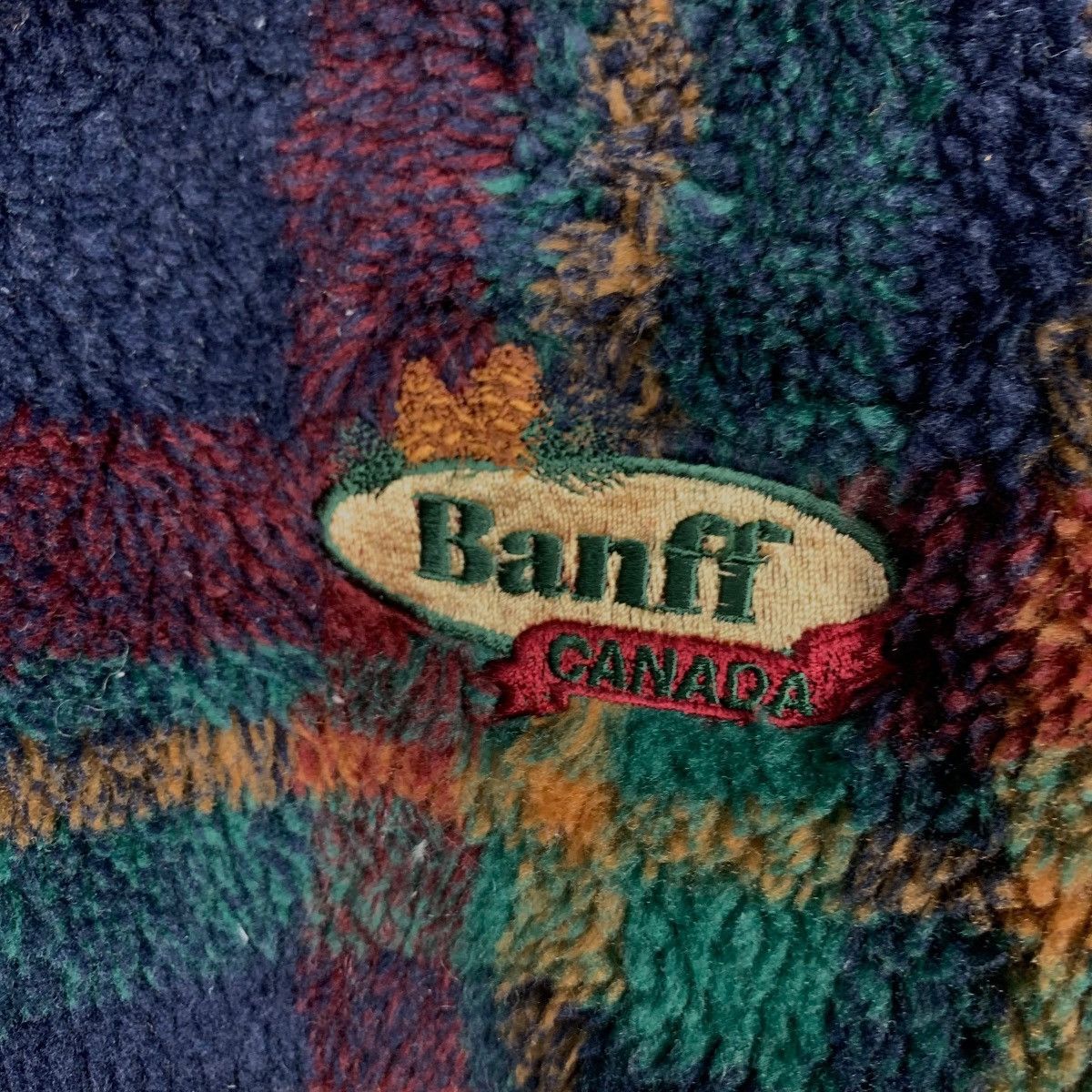 Vintage BANFF CANADA Tartan Turtleneck Pullover Fleece #1673-C74 Size US XS / EU 42 / 0 - 12 Thumbnail