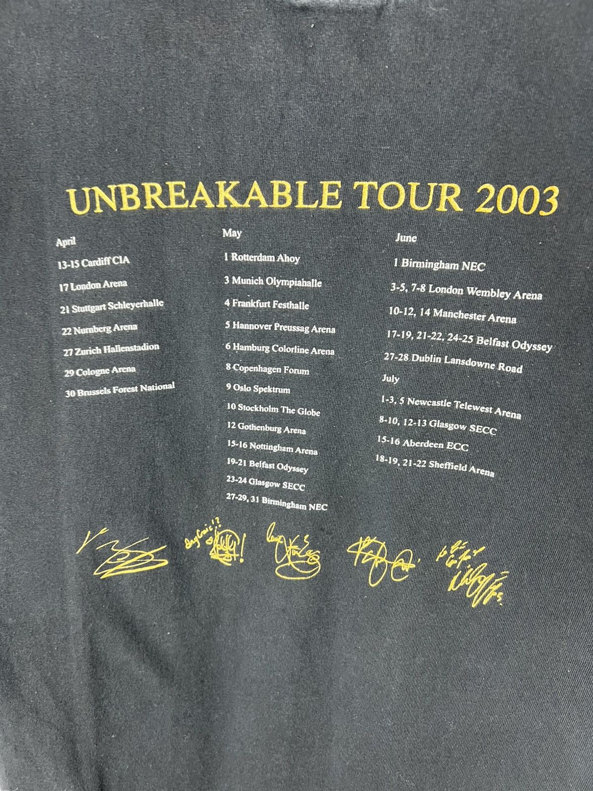 Band Tees Vintage 2003 Westlife Unbreakable Tour Irish Pop T-shirt Size US M / EU 48-50 / 2 - 4 Thumbnail