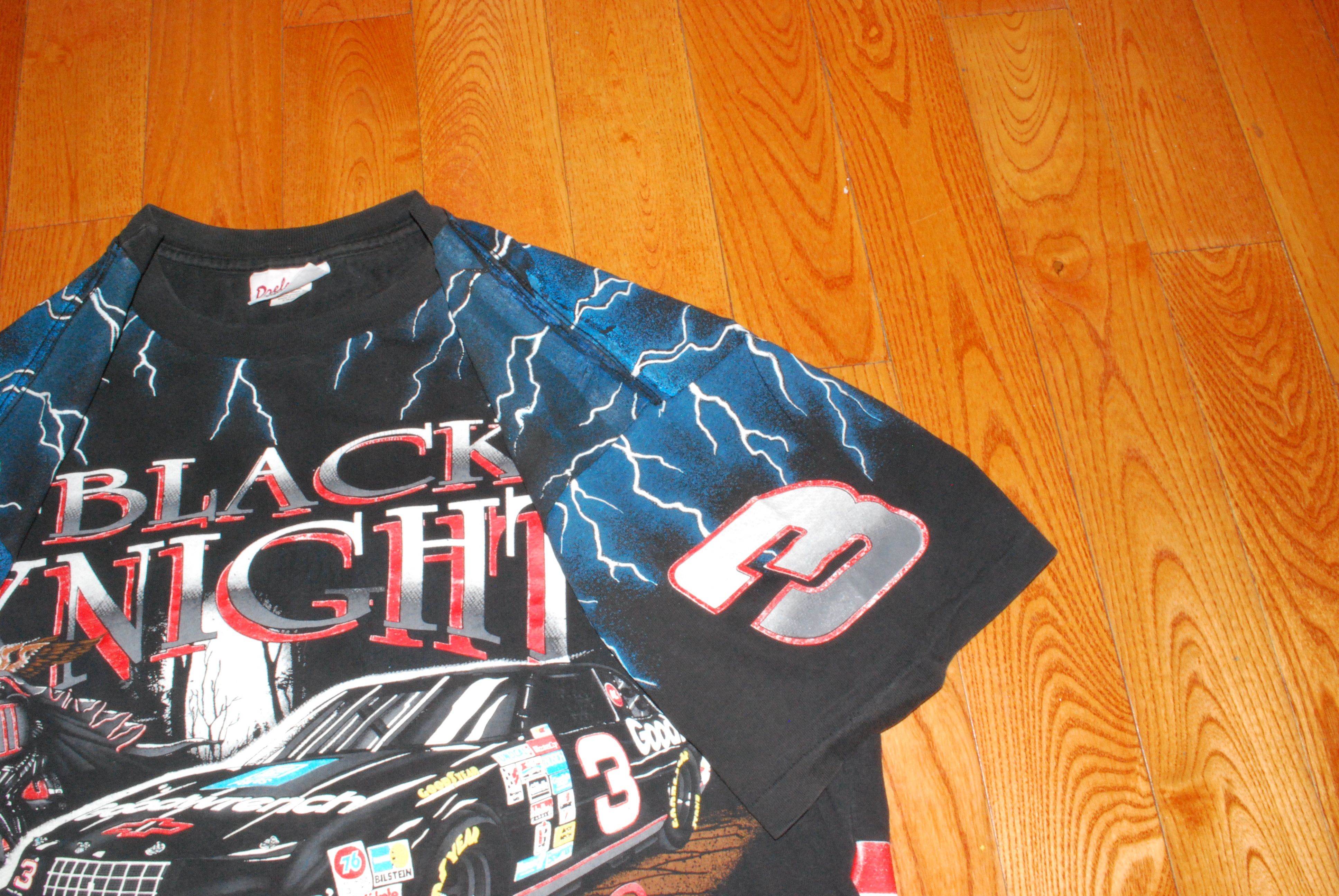 NASCAR Vintage 90's Dale Earnhardt The Black Knight T-shirt Size US XL / EU 56 / 4 - 5 Thumbnail