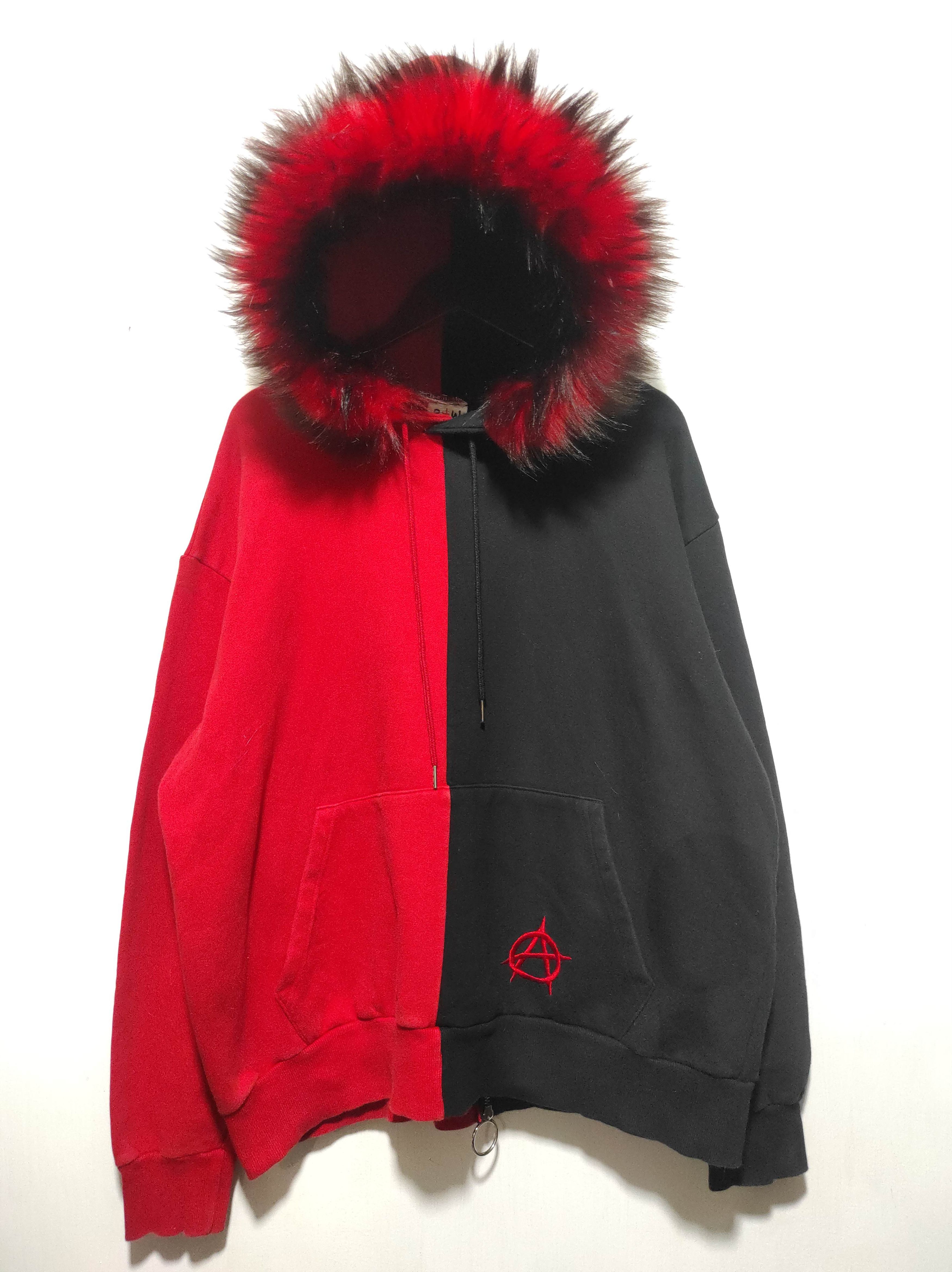 Hysteric Glamour B&W Back Oversized Zipper Fur Hoodie ifsixwasnine lgb style Size US XL / EU 56 / 4 - 3 Thumbnail