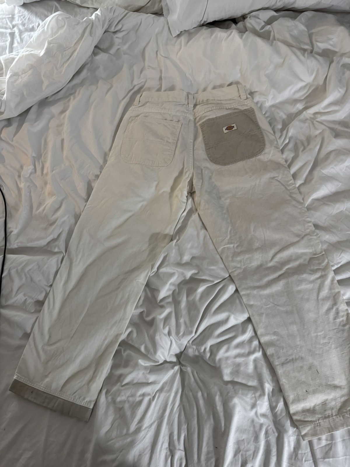 Dickies Dickies White and Cream Work Canvas Pants Size US 30 / EU 46 - 3 Thumbnail