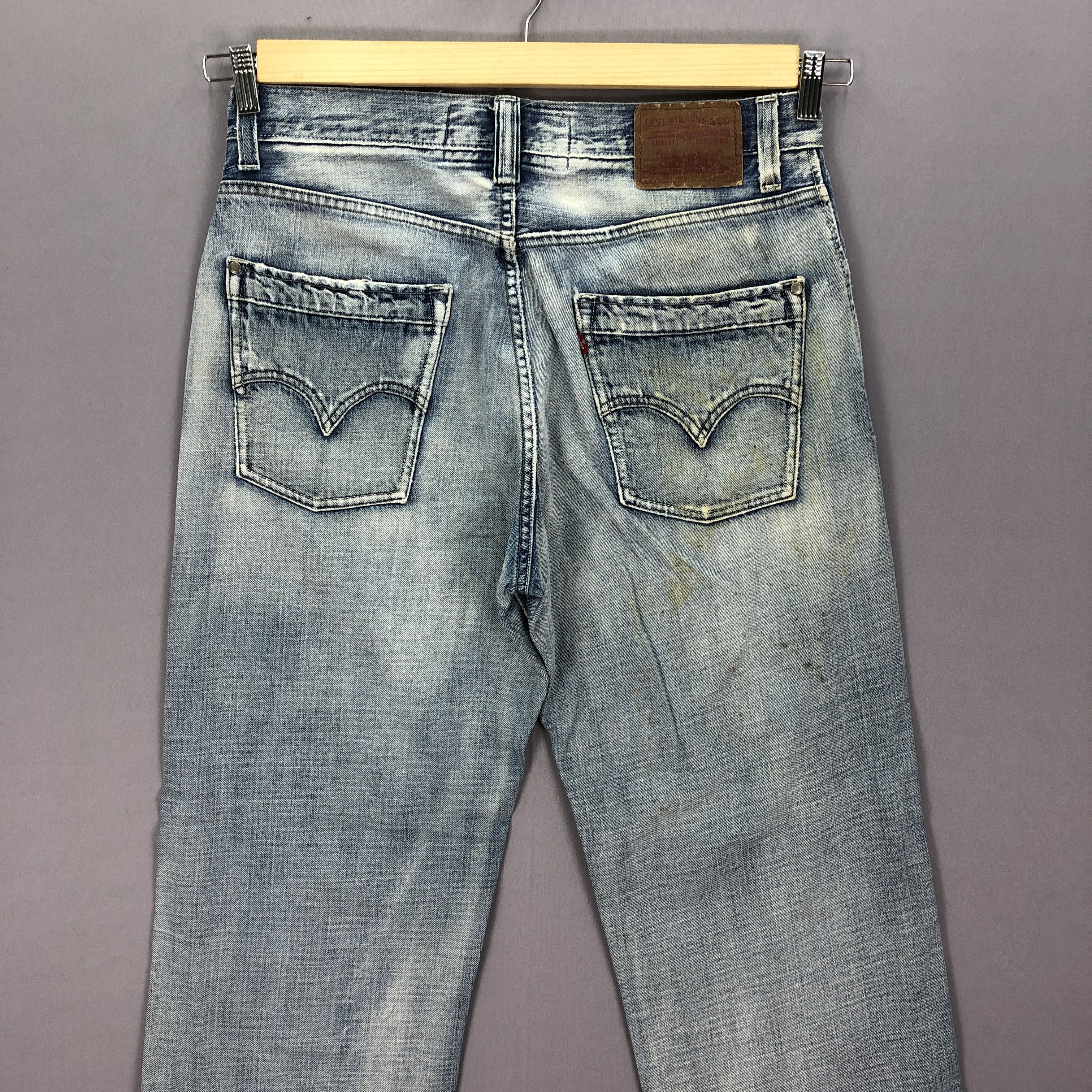 Jean Vintage Distressed Levis Baggy Jeans Levi's 569 Faded Denim Size US 32 / EU 48 - 6 Thumbnail