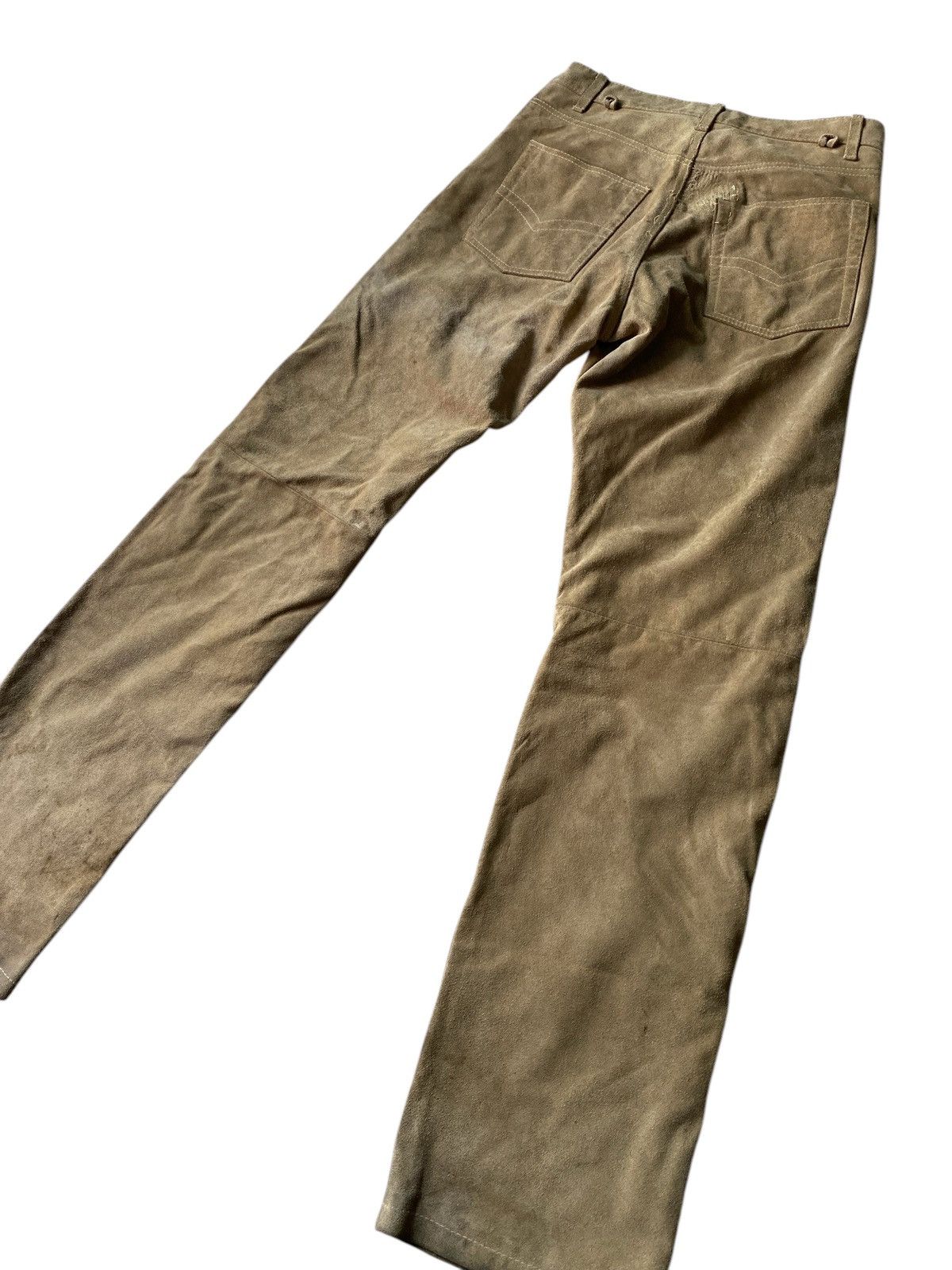 Japanese Brand × Le Grande Bleu (L.G.B.) × Vintage VINTAGE LARRY CAPS "saiz 28" LEATHER BEEF PANTS NICE DESIGN Size US 28 / EU 44 - 9 Thumbnail