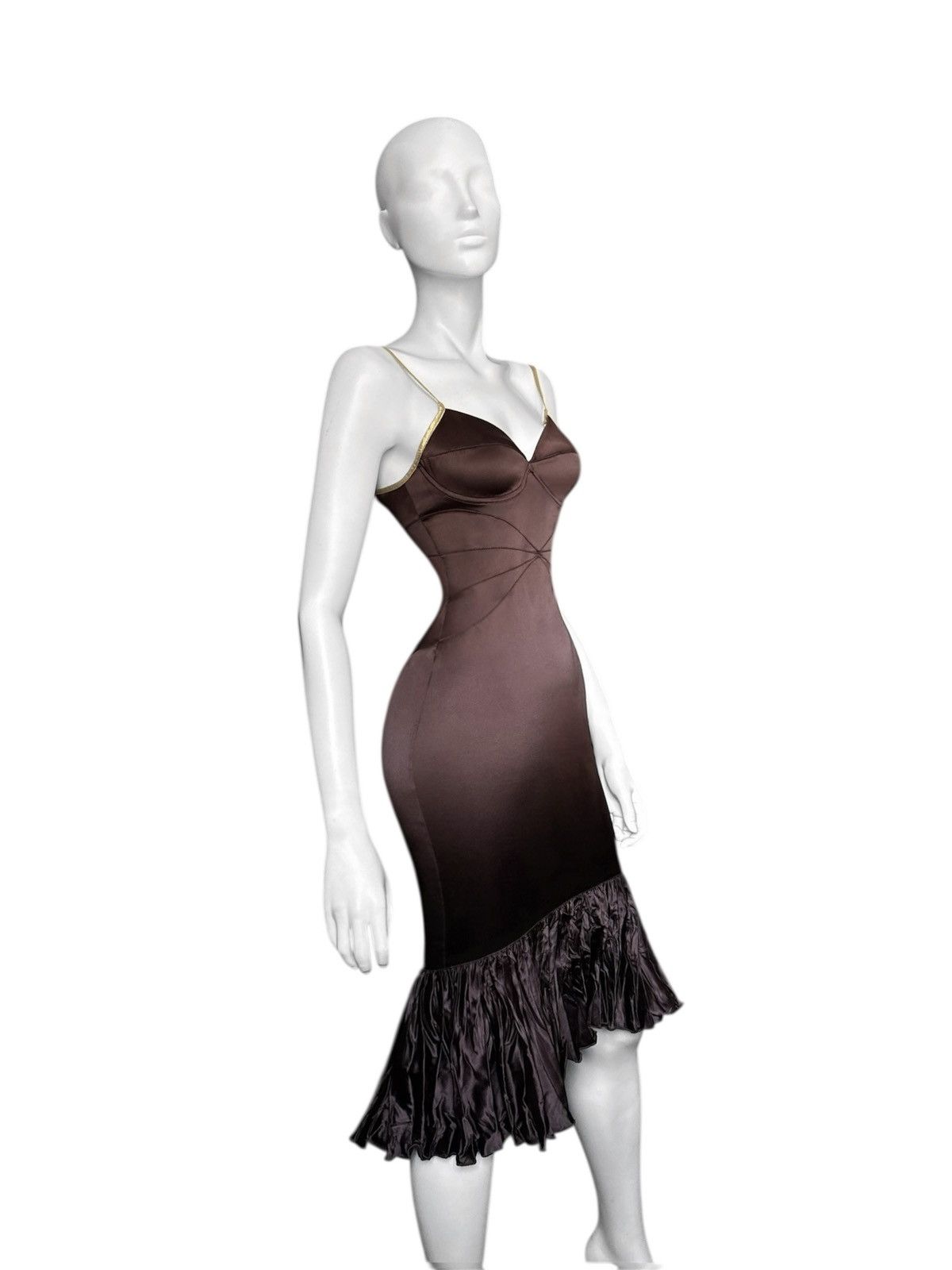 Roberto Cavalli Runway Roberto Cavalli fitted draped evening dress Size S / US 4 / IT 40 - 1 Thumbnail