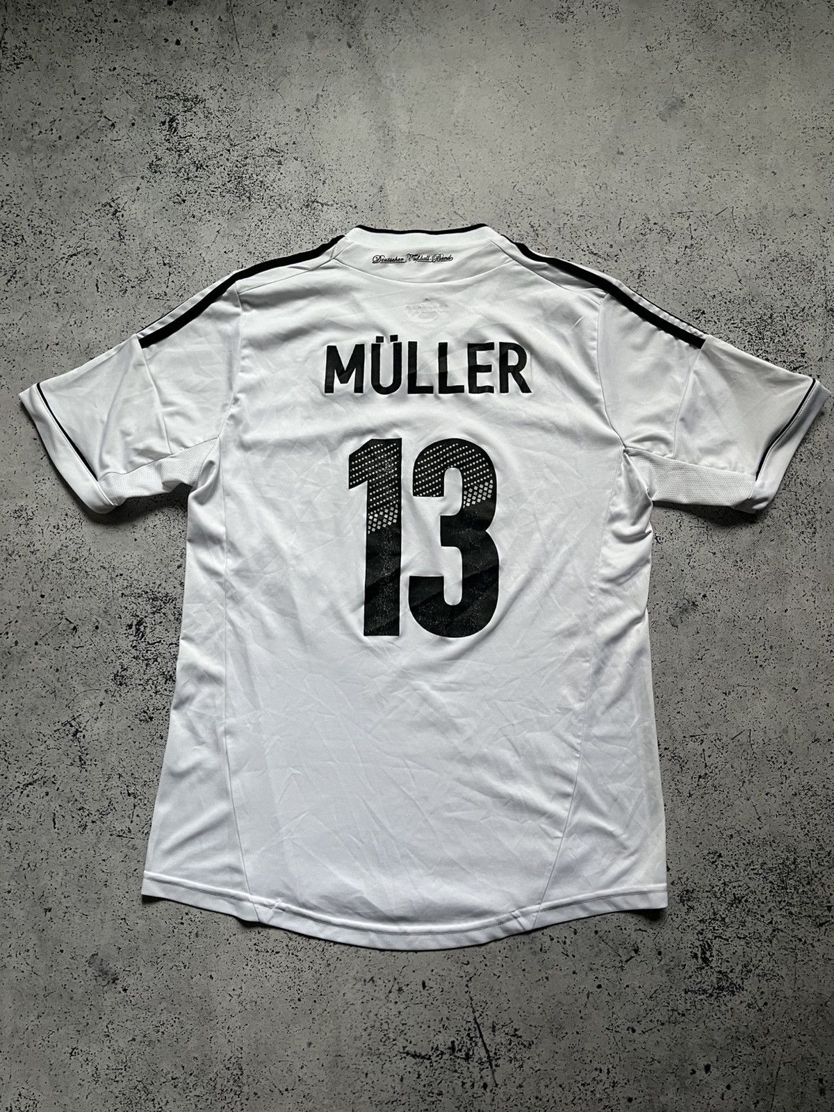 Vintage MULLER Adidas Germany 2011 Soccer Jersey Football Tee Y2K Size US L / EU 52-54 / 3 - 2 Thumbnail