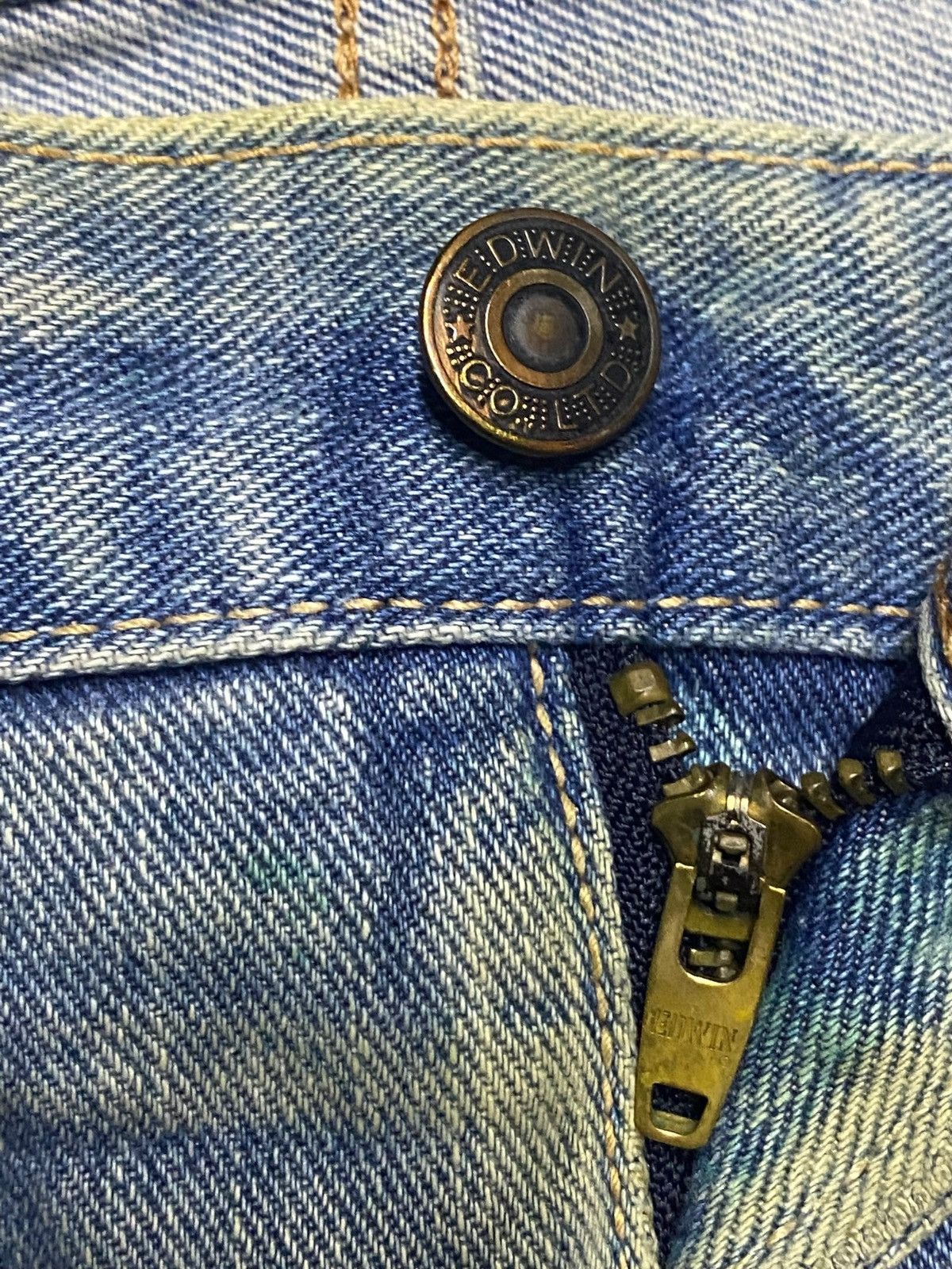 Edwin Vintage Edwin E 403 Grunge Distressed Jeans Size US 34 / EU 50 - 11 Thumbnail