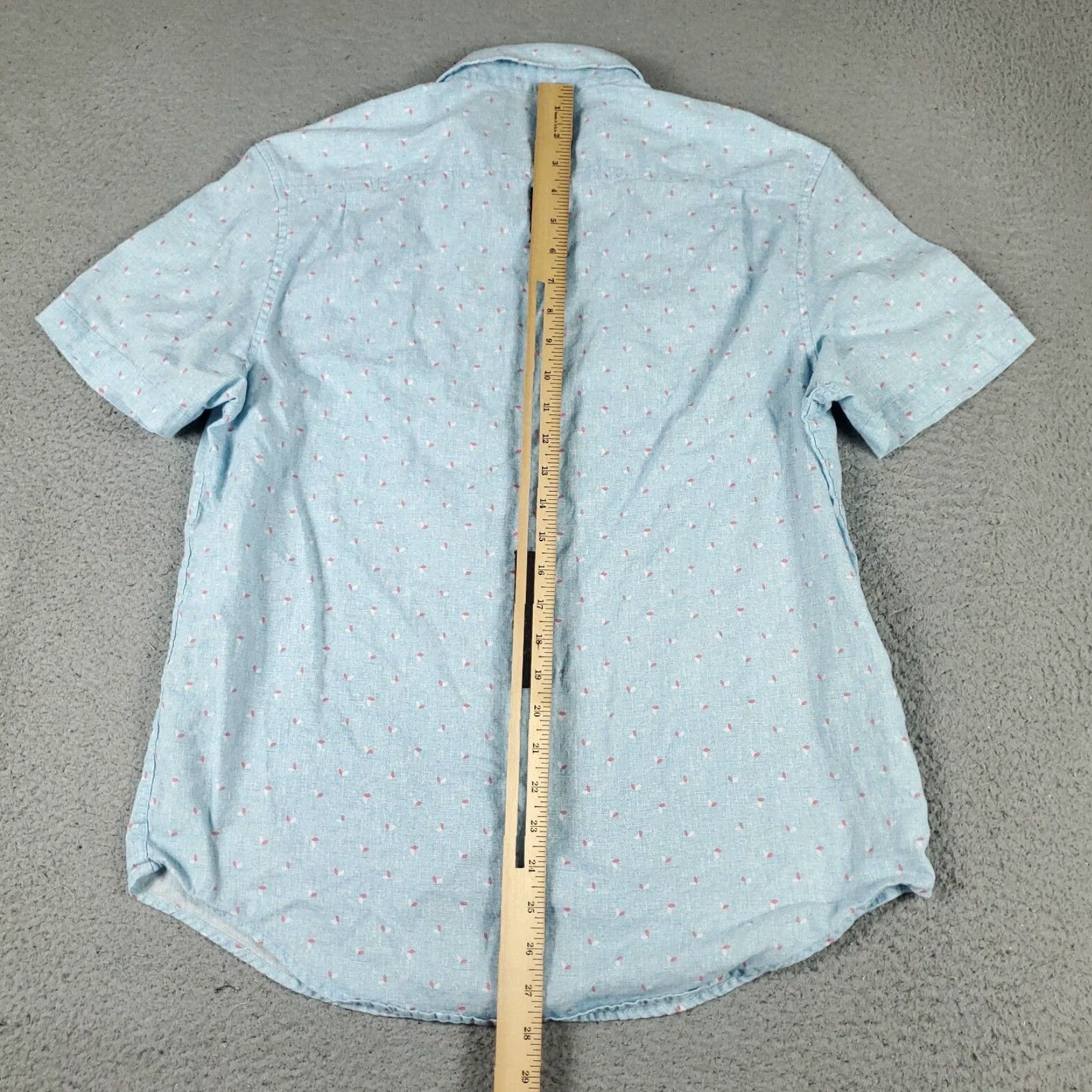 Original Penguin Original Penguin Blue Geometric Button-Up Shirt Men's Large Casual Short Sleeve Size US L / EU 52-54 / 3 - 6 Thumbnail