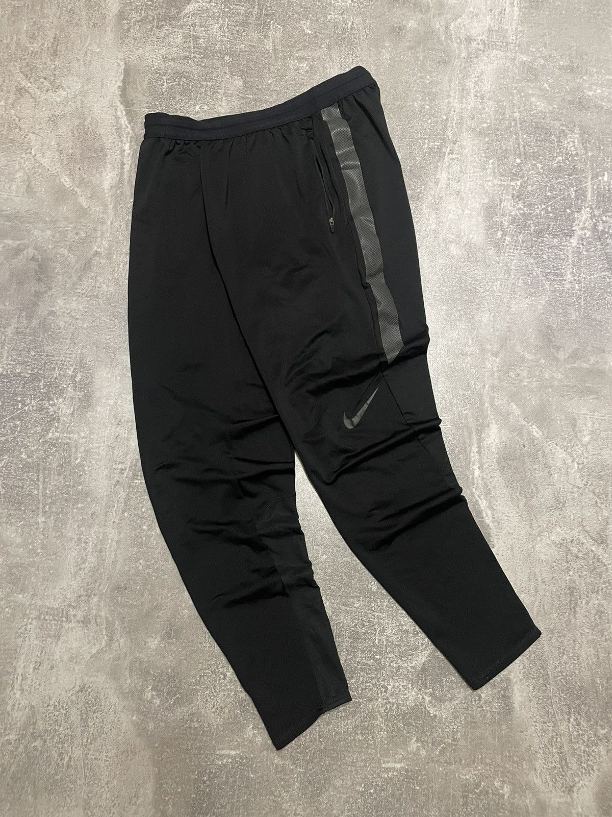 Nike Vintage Nike Dri- Fit Swoosh Logo Black Pants Size L Size US 34 / EU 50 - 1 Thumbnail