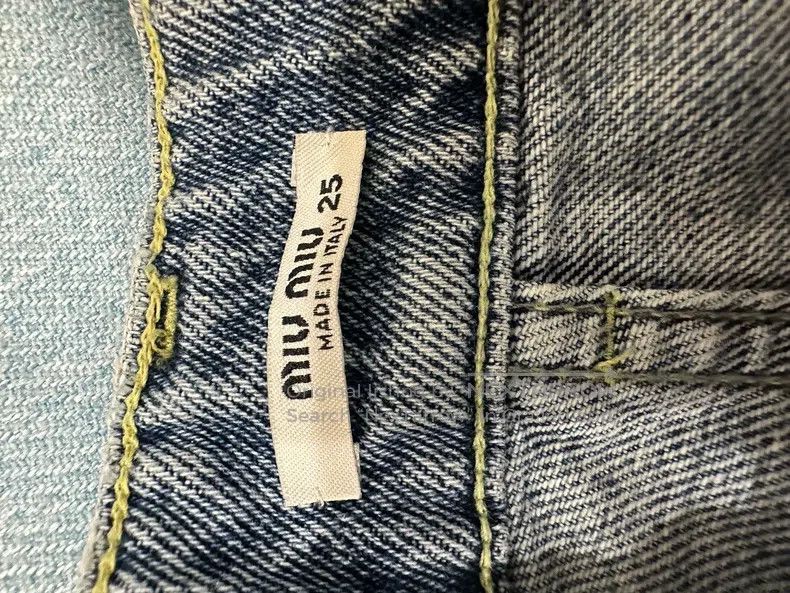 Miu Miu Miu Miu 25 High waist denim trousers Size 25" / US 0 / IT 36 - 7 Thumbnail