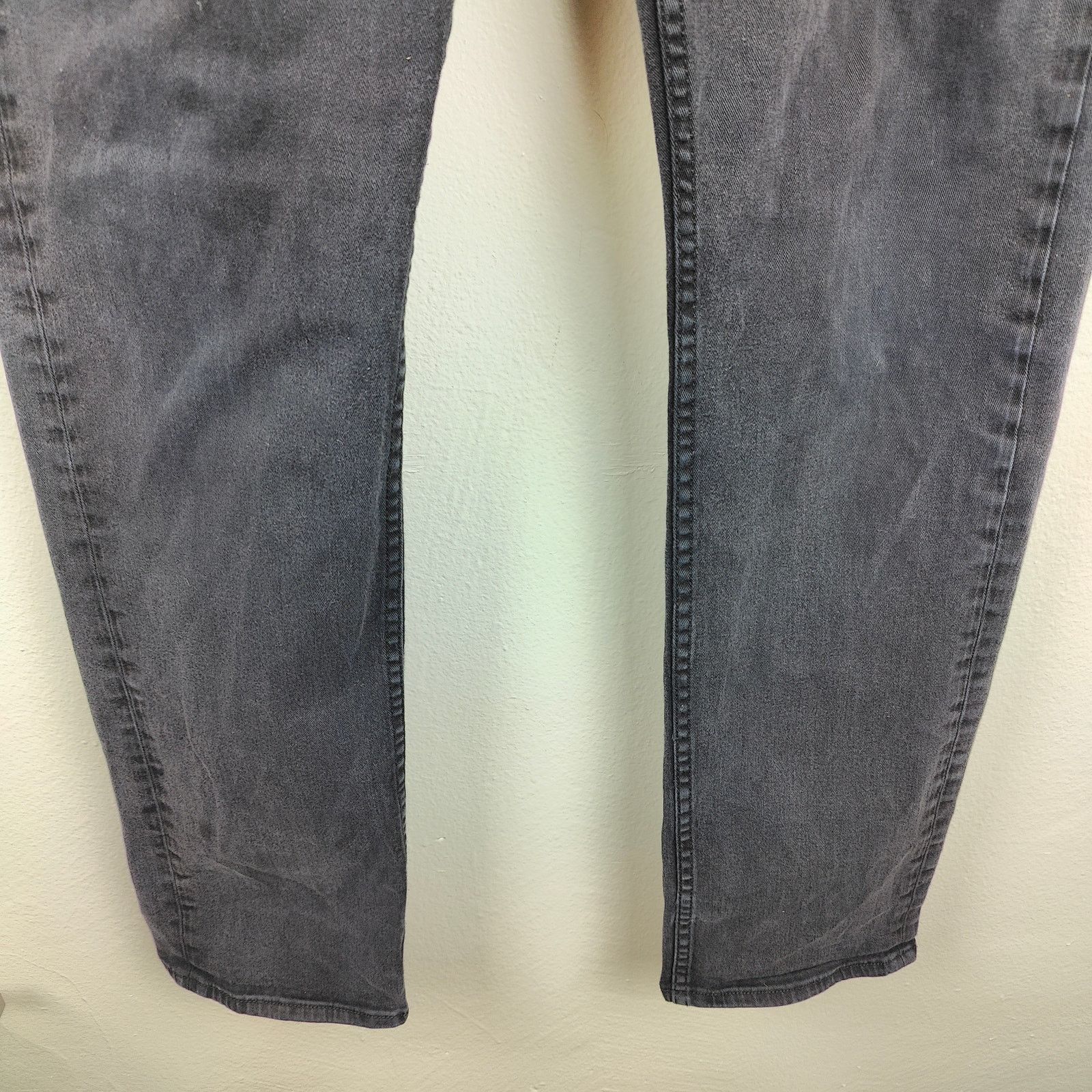 Hudson Hudson Byron Straight Jeans Mens 32 Black Wash Stretch Size US 32 / EU 48 - 3 Thumbnail
