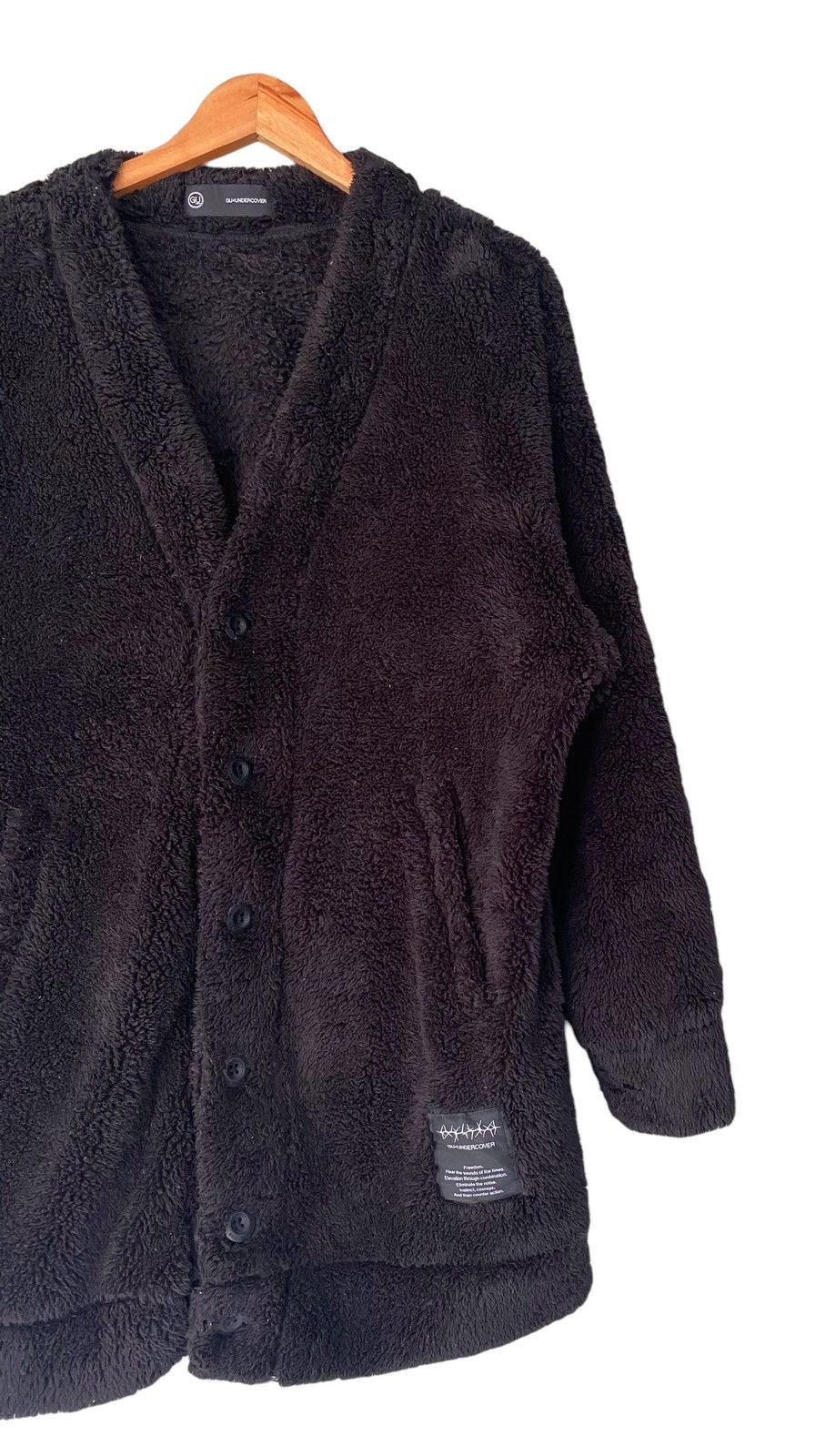 GU × Undercover Freedom GUxUNDERCOVER Fleece Button Jacket Cardigan (M) Size US M / EU 48-50 / 2 - 2 Thumbnail