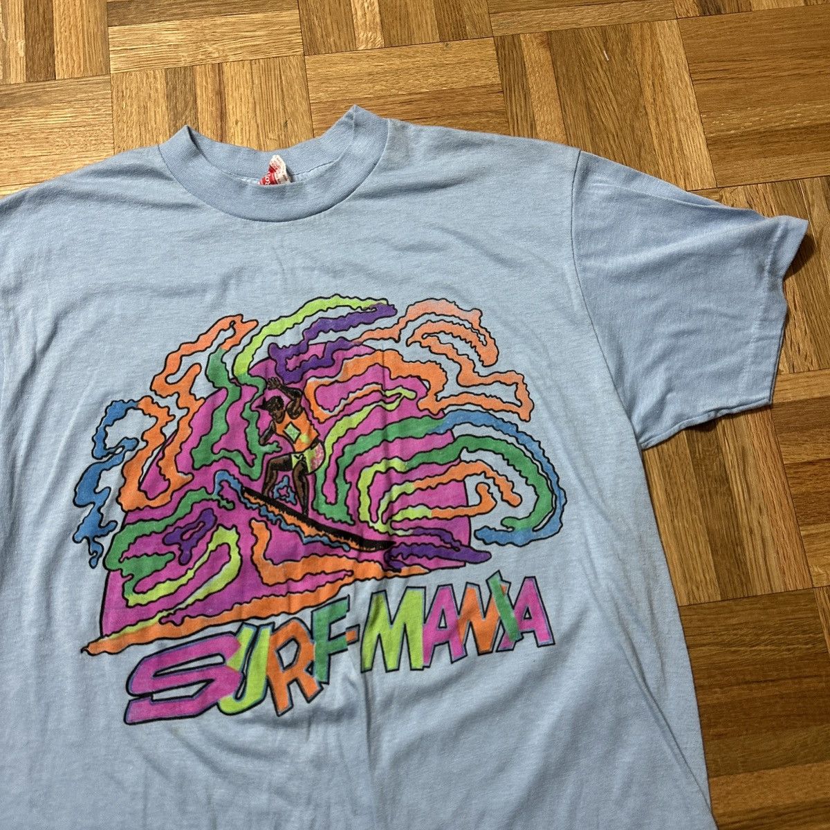 Vintage Vintage Surf Mania tee Size US XL / EU 56 / 4 - 3 Thumbnail